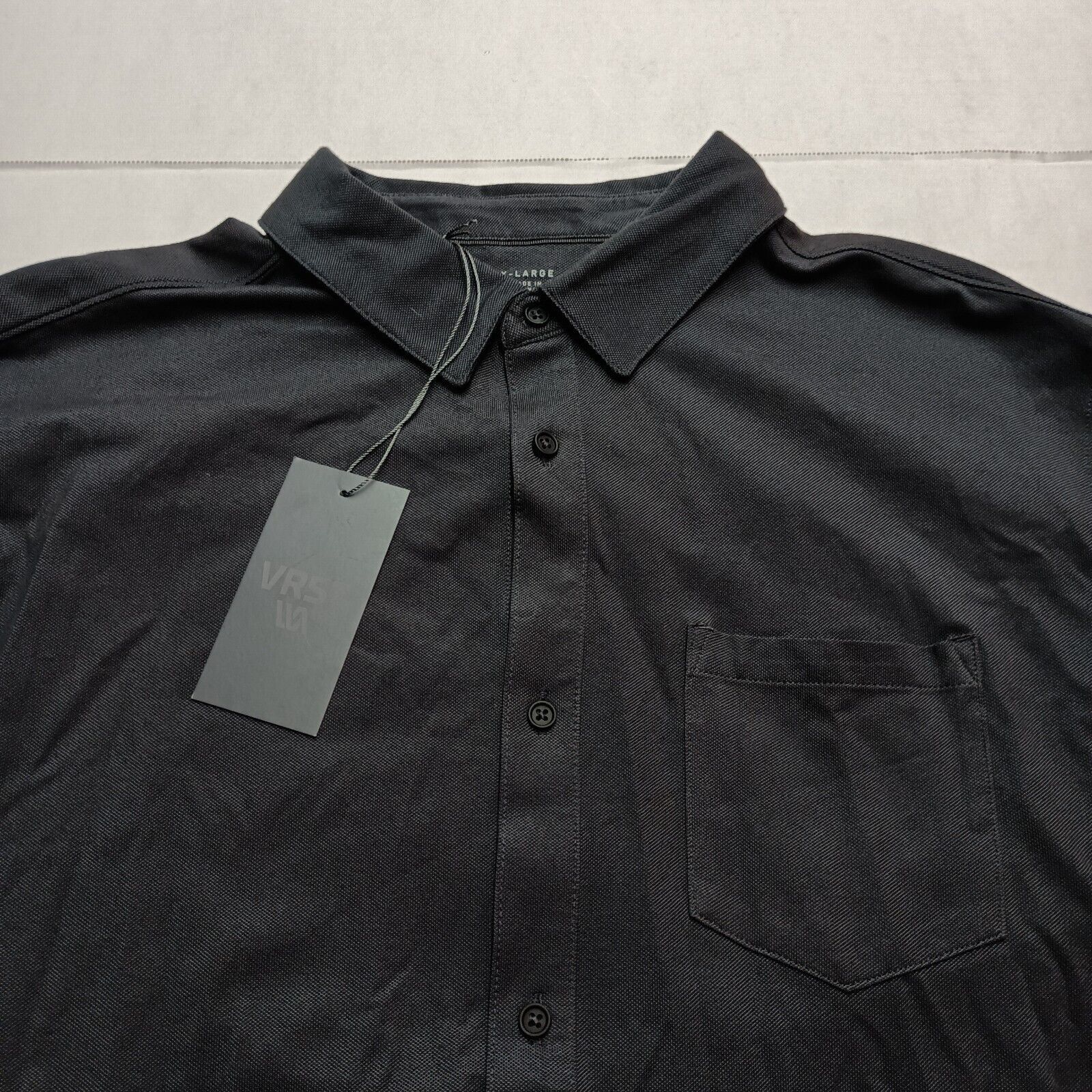 & Other Stories VRST Shirt Men's XL Black Button Up Dress Shirt Stretch Size US XL / EU 56 / 4 - 3 Thumbnail