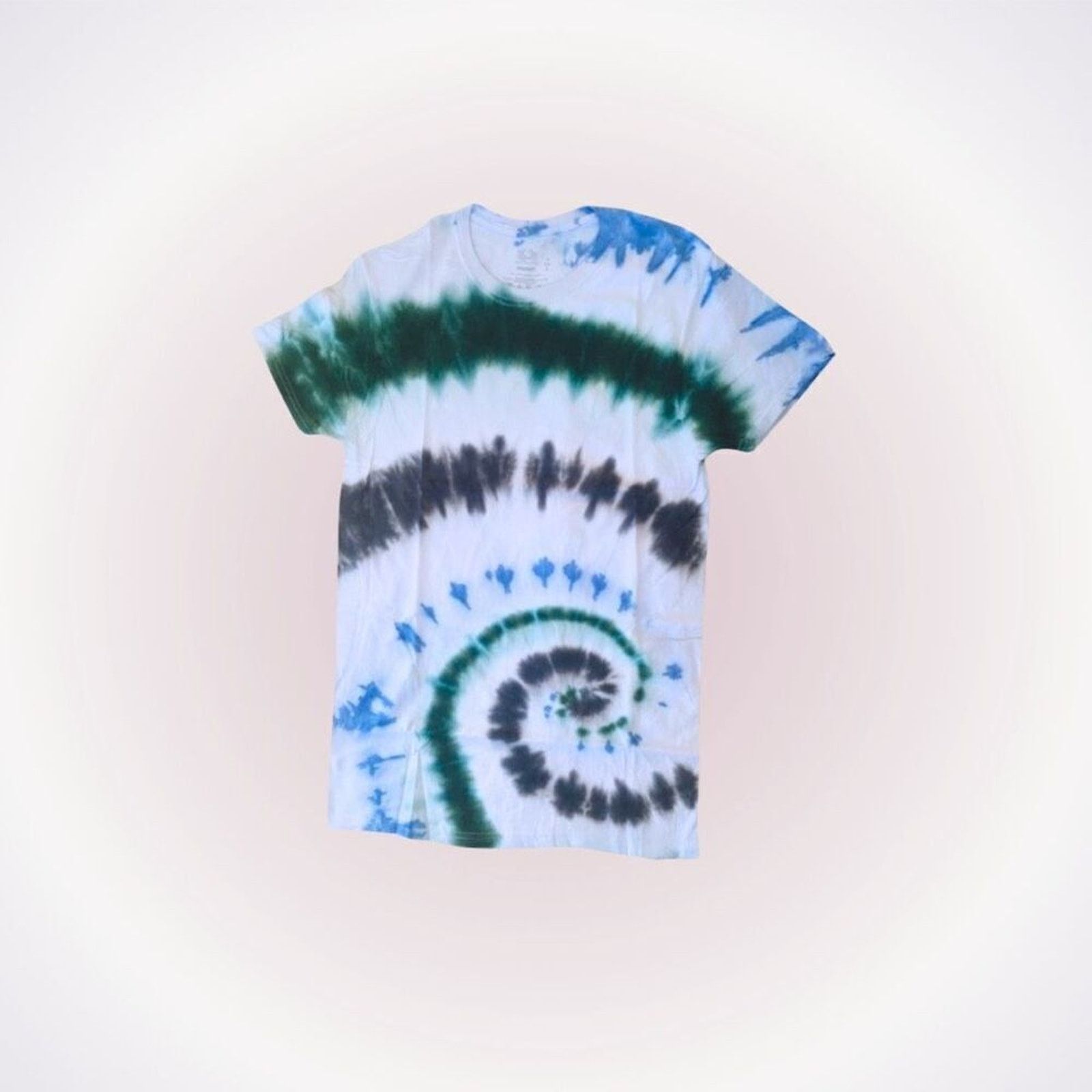 Fruit Of The Loom Green and Blue Short Sleeve Tie-Dye Shirt | Sz S Size US S / EU 44-46 / 1 - 1 Thumbnail