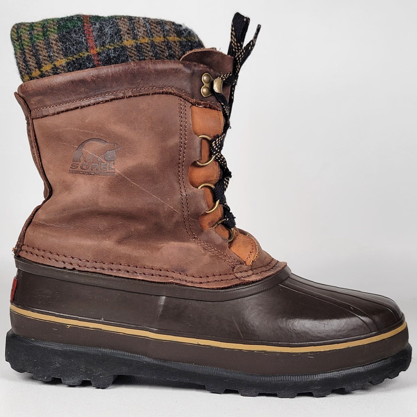 SOREL Sorel Caribou Waterproof Winter Boot 10" Hi Top Lace Up Women's Size 10 Brown Size M / US 6-8 / IT 42-44 - 3 Thumbnail