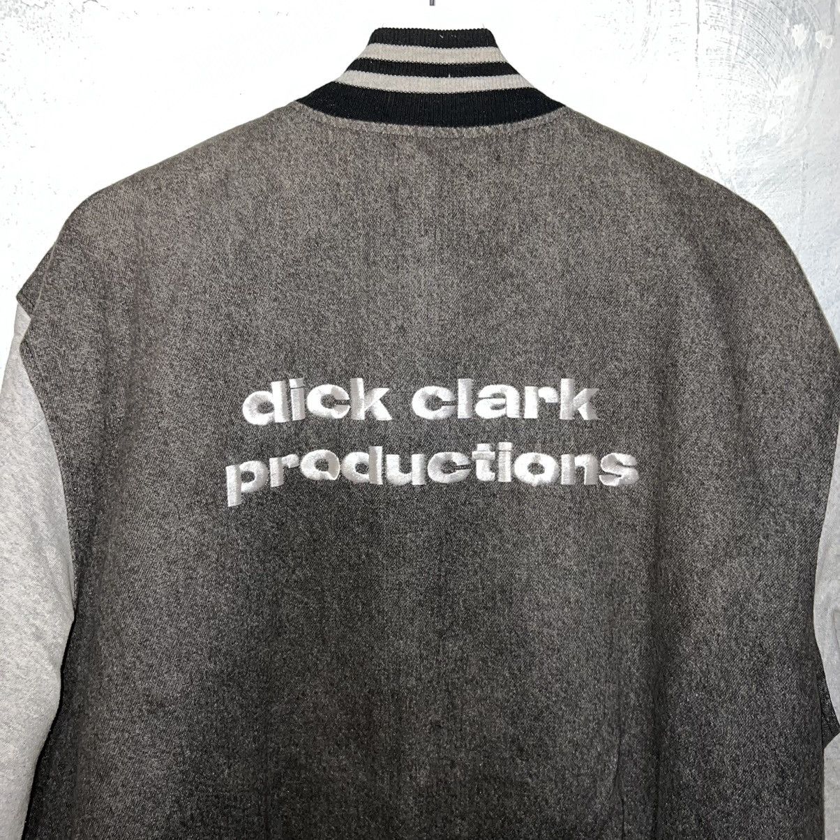 image of 26.5X28 Vintage Dick Clark Productions Bomber Jacket XL in Grey, Men's