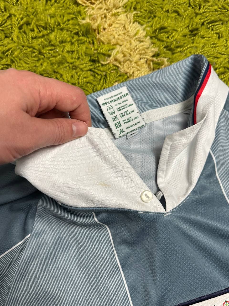 Vintage Vintage England Score Draw 1996 Football Soccer Jersey Size US XL / EU 56 / 4 - 4 Thumbnail