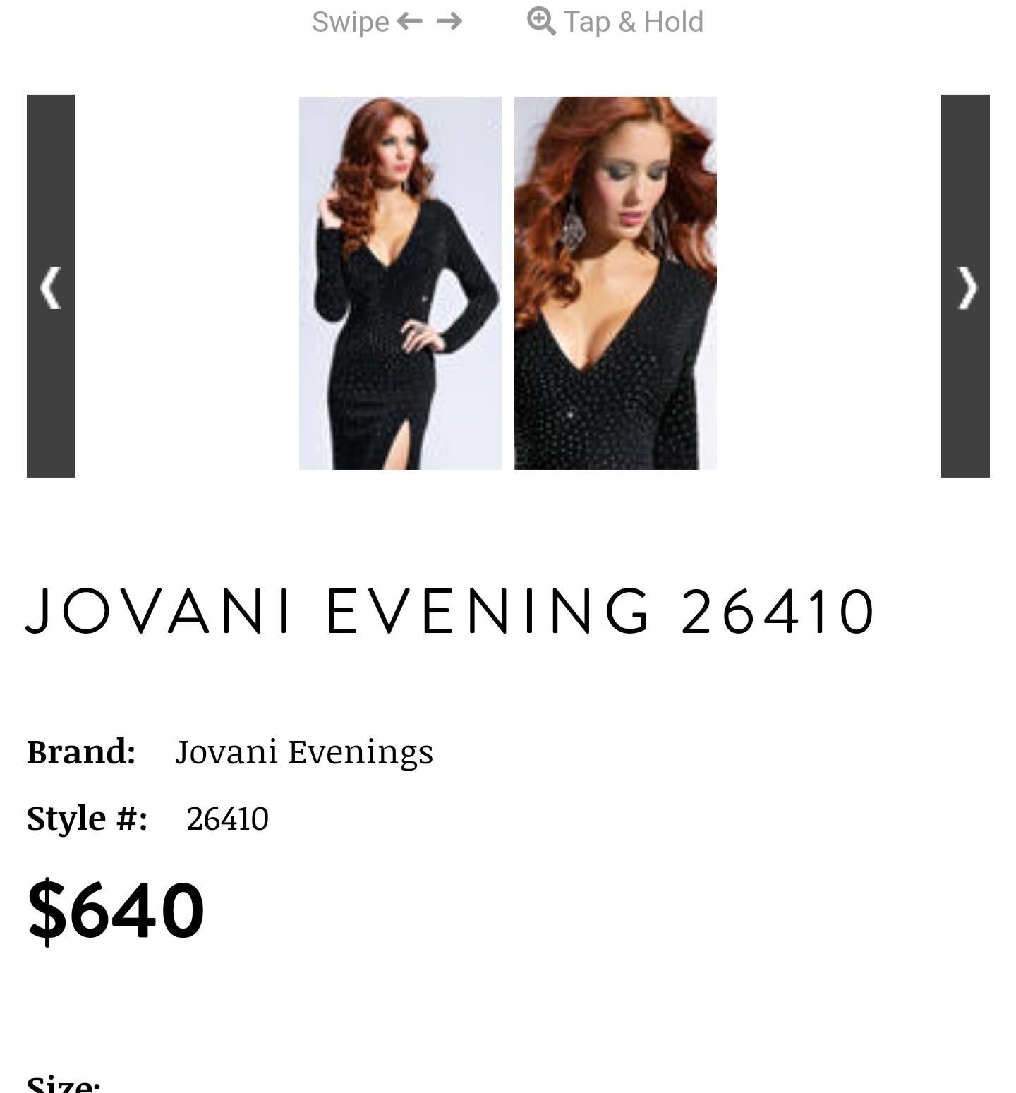 Designer Jovani Evening 26410 Size XL / US 12-14 / IT 48-50 - 4 Thumbnail