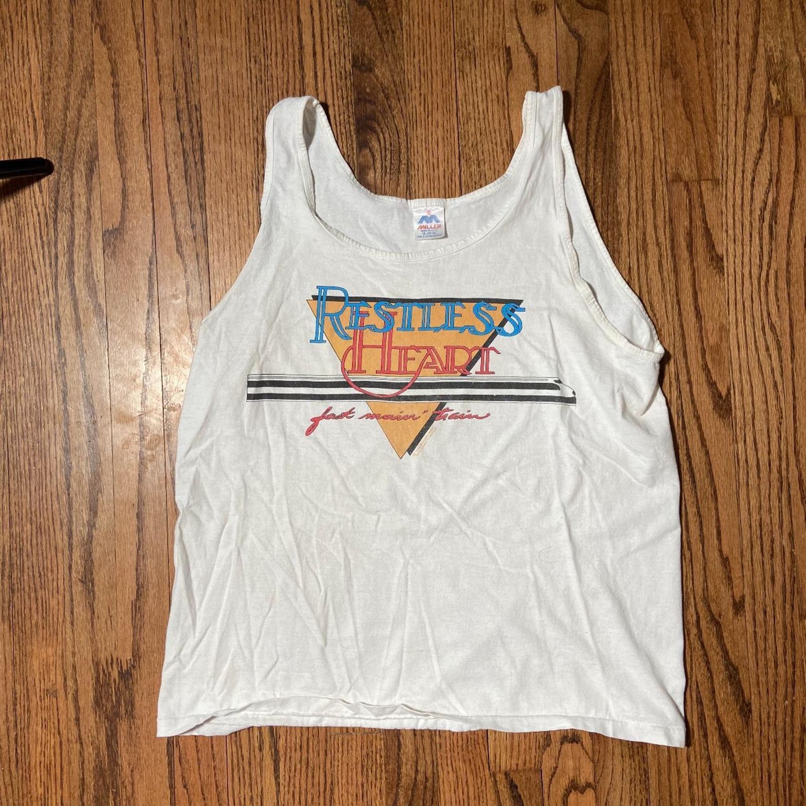 Hanes 90s restless heart tank top Size US XL / EU 56 / 4 - 2 Thumbnail