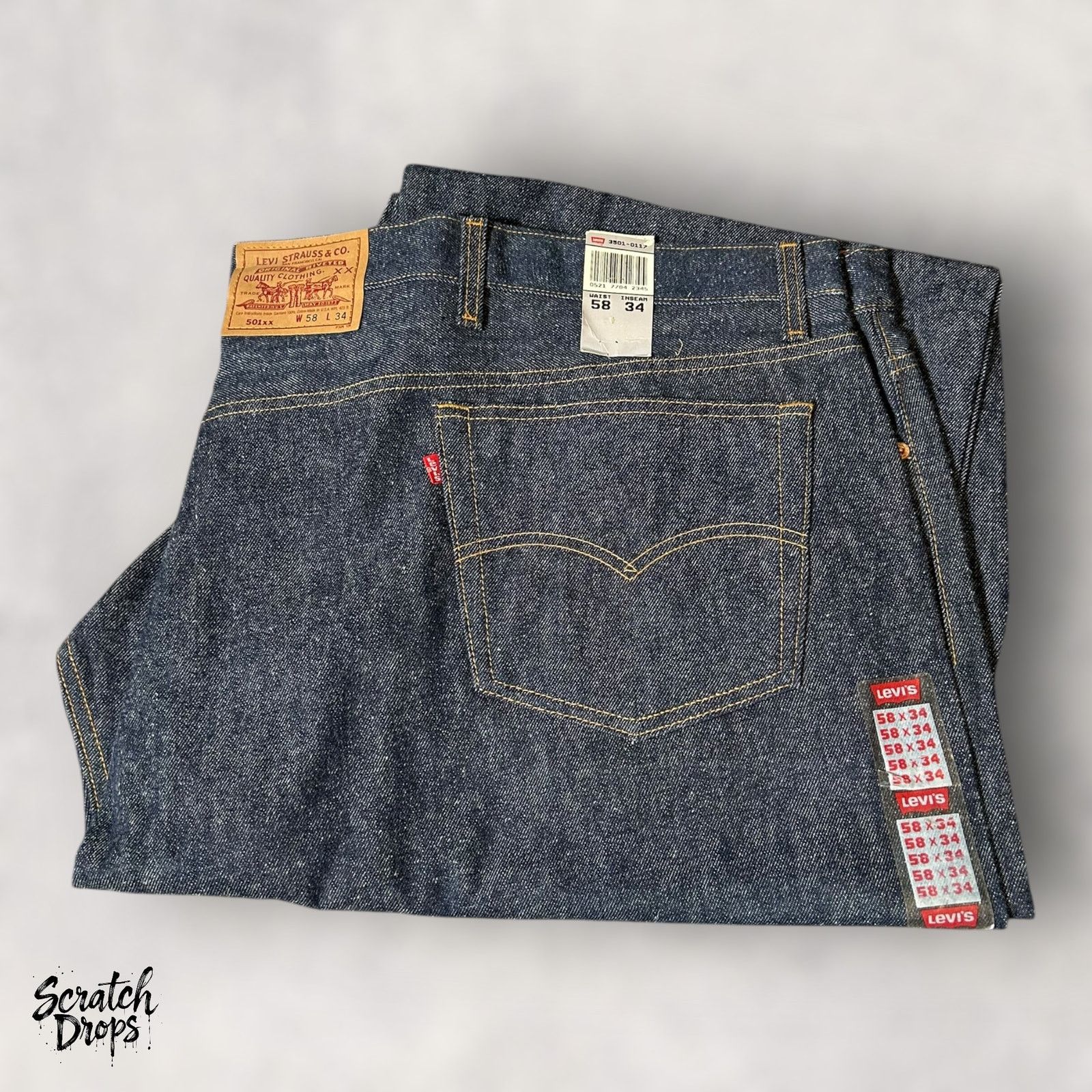 Levi's Vintage Levi’s 501xx Shrink-to-Fit Jeans USA W58 L34 501 NWT Size US 42 / EU 58 - 1 Thumbnail