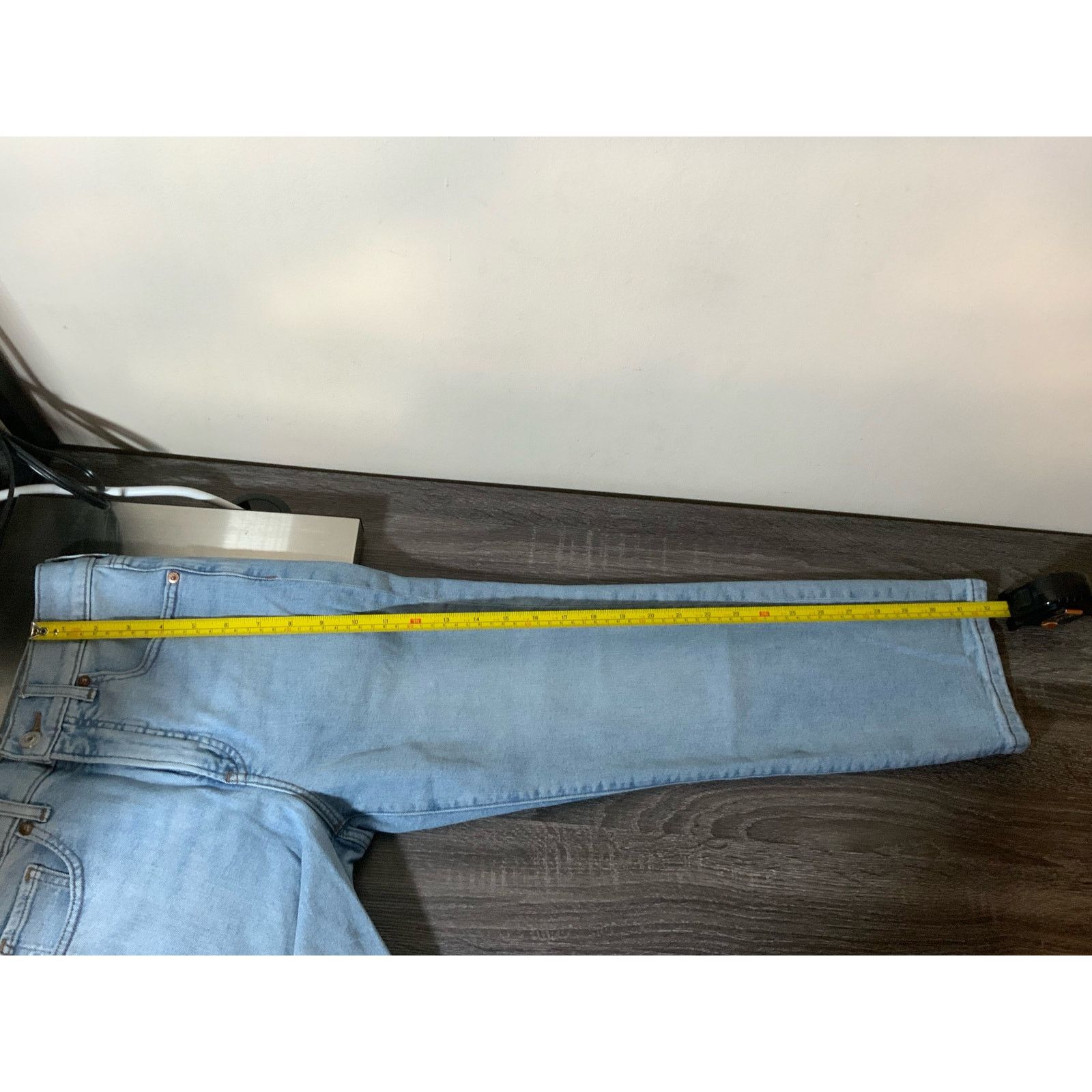 Express Express Super High Rise Straight Jeans Denim Pants Women’s 0 Size 25" / US 0 / IT 36 - 9 Thumbnail