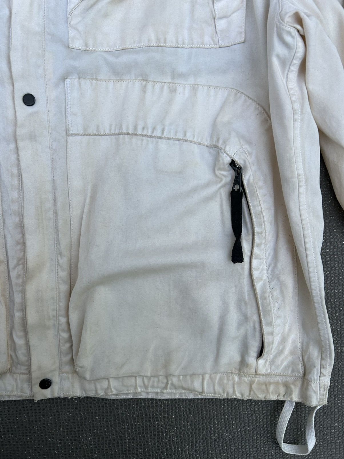 Stone Island Stone island SS1995 Raso Gommato White Multi Pocket Jacket Size US M / EU 48-50 / 2 - 5 Thumbnail