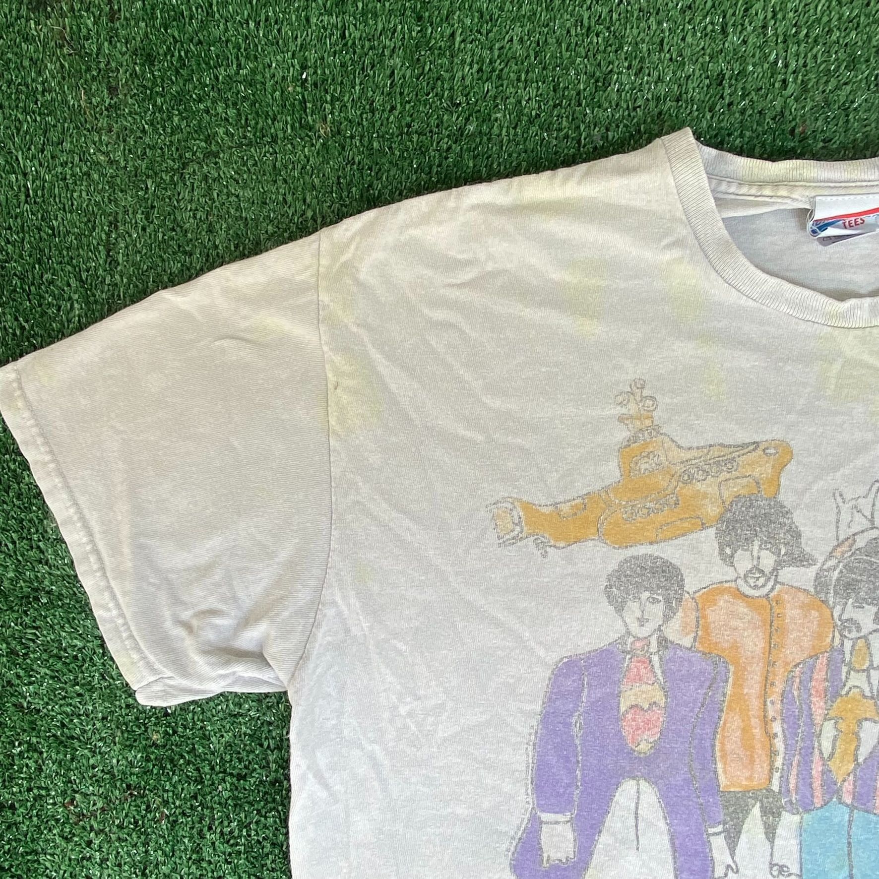 Band Tees Vintage Y2K The Beatles Shirt Gray 60s Hippie Rock Band Tee Size US M / EU 48-50 / 2 - 2 Thumbnail