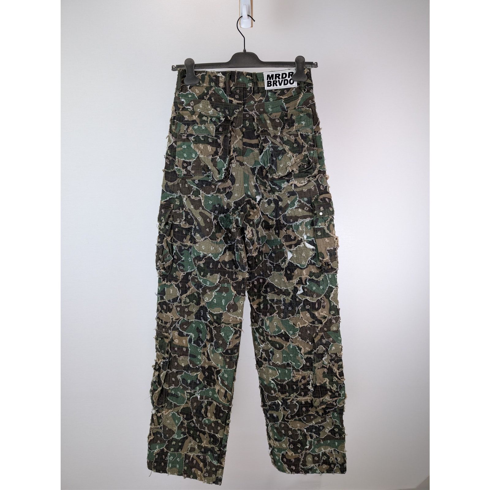 Who Decides War o1rshd1 Micro Distressed Cargo Pants in Olive Size US 30 / EU 46 - 10 Thumbnail