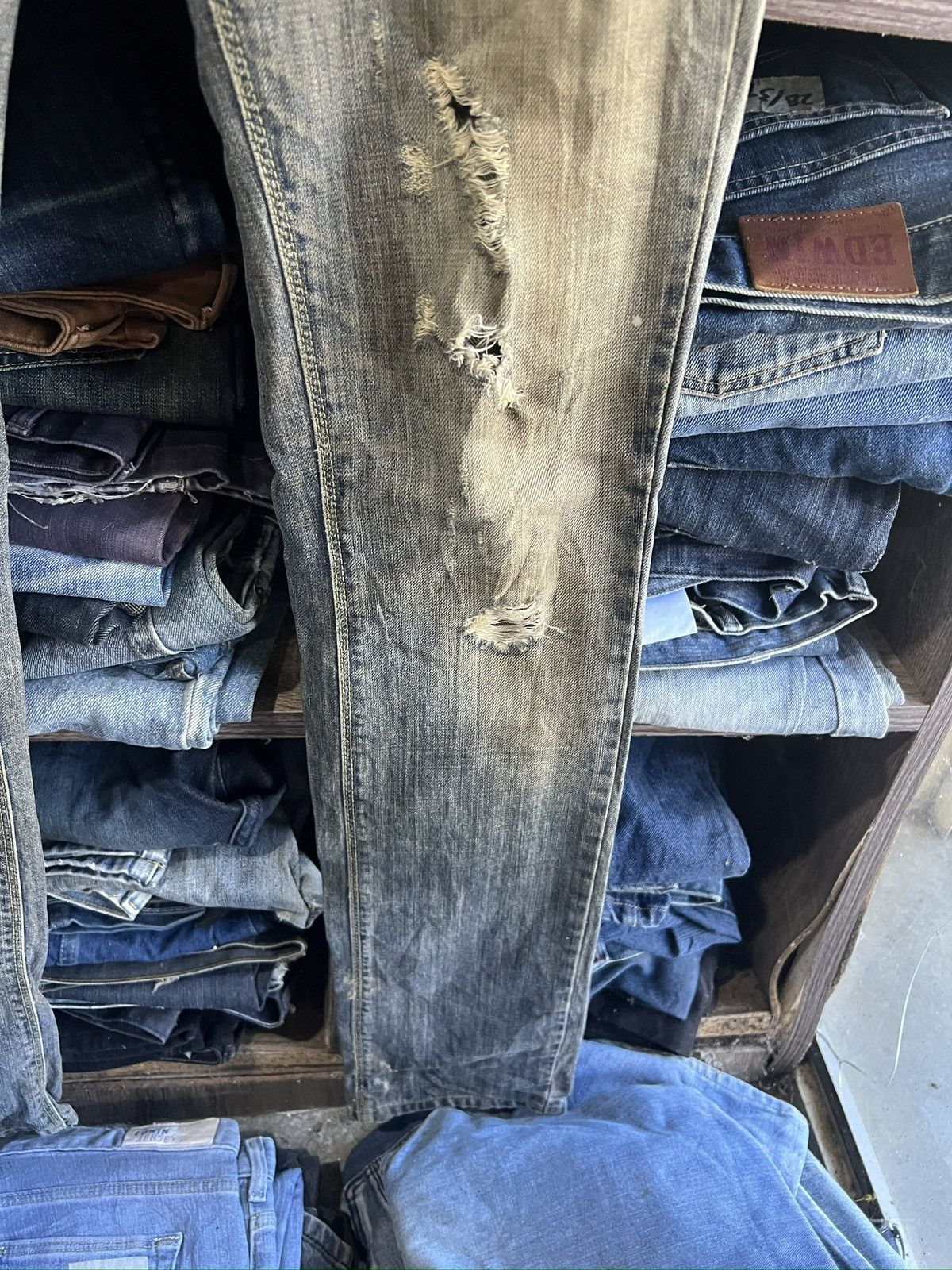 Zara 🔥Zara Distressed Denim Size 31" - 9 Thumbnail