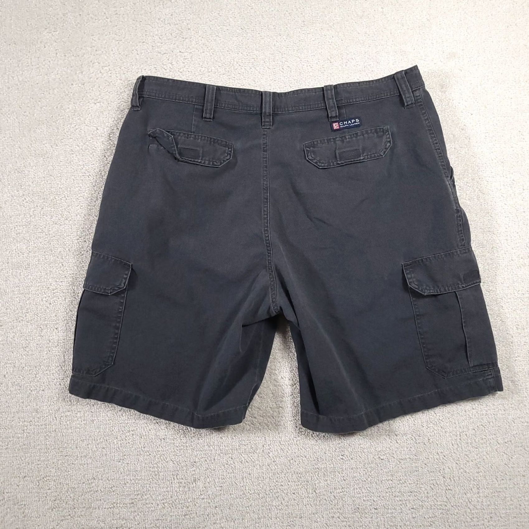 Ralph Lauren VINTAGE Ralph Lauren Chaps Cargo Shorts Mens 38 Blue 9" Inseam Flap Pockets Cargo Pocket Logo Mens Size US 38 / EU 54 - 7 Thumbnail