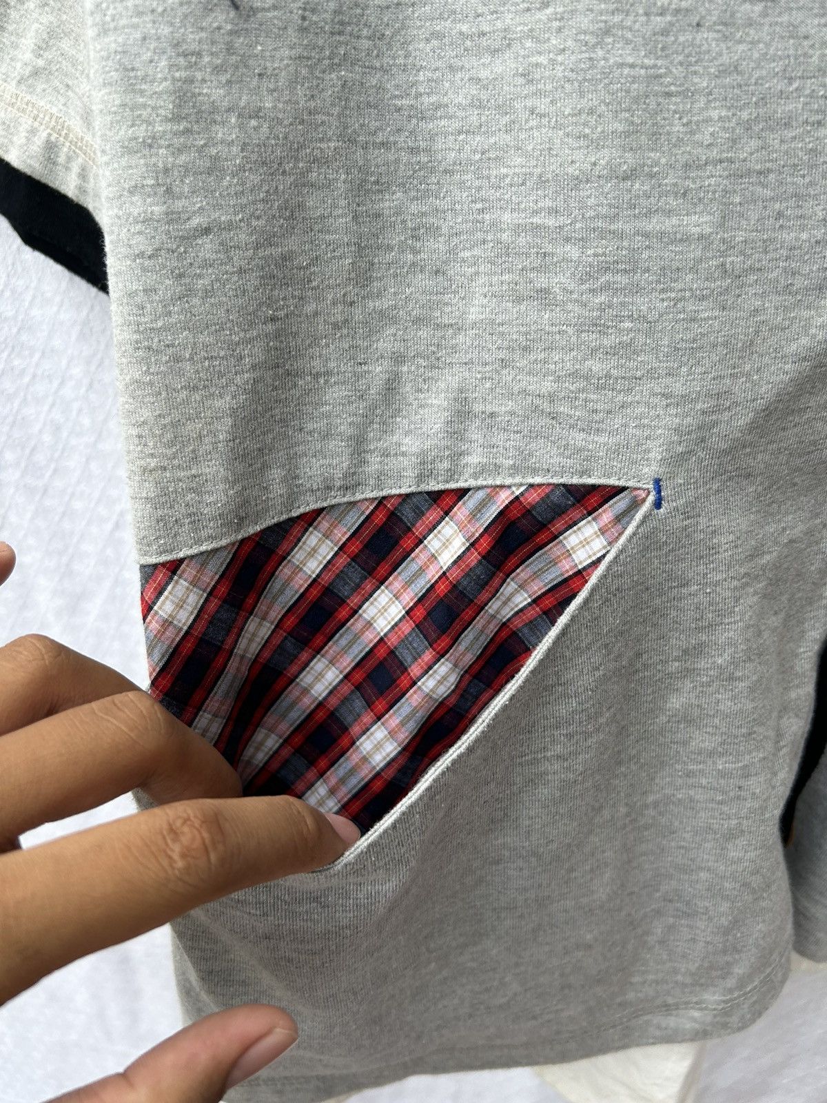 Japanese Brand Double layers slippin and slidin with hoodie plaid shirt Size US L / EU 52-54 / 3 - 9 Thumbnail