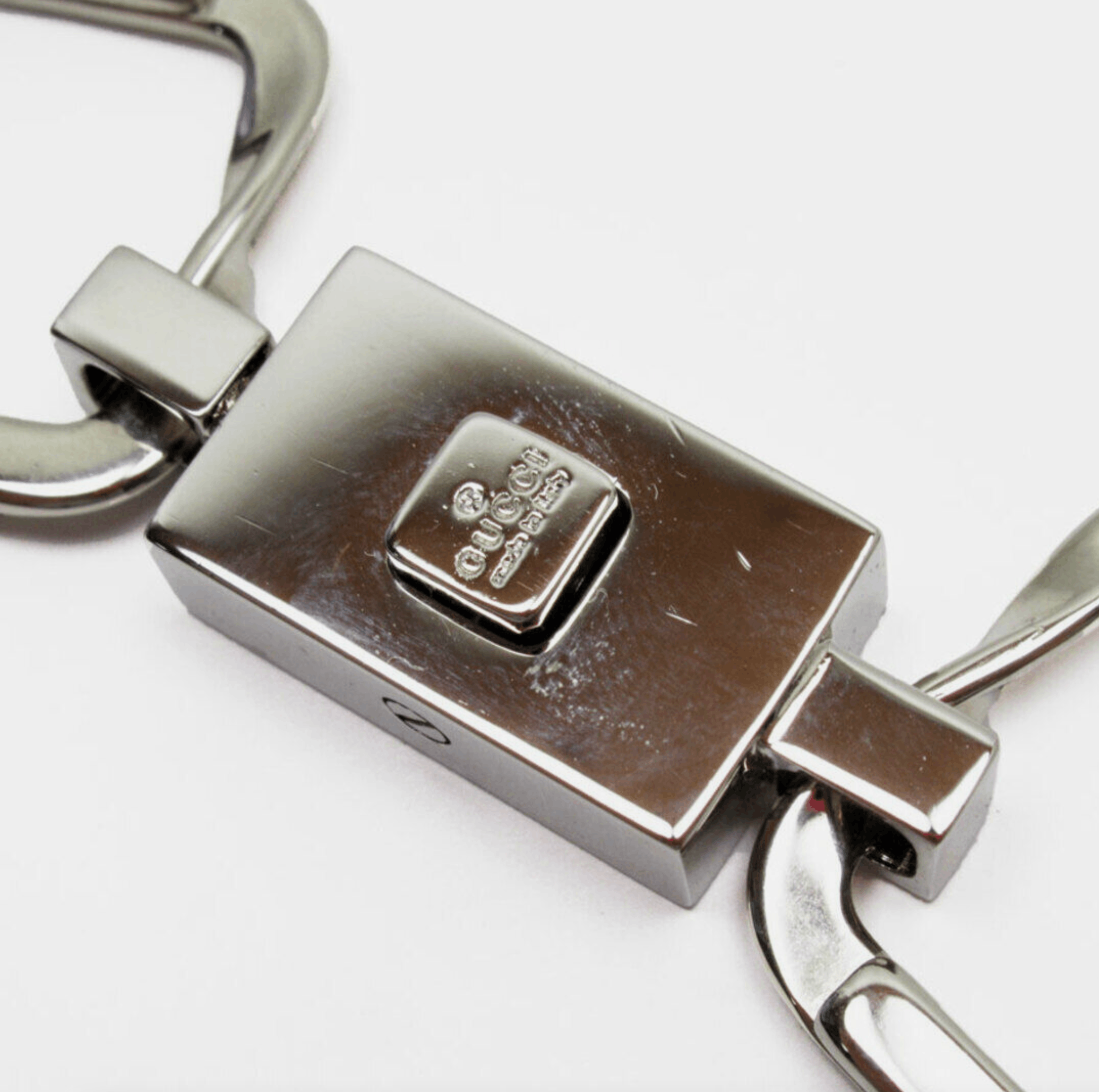 Silver Gucci Keychain