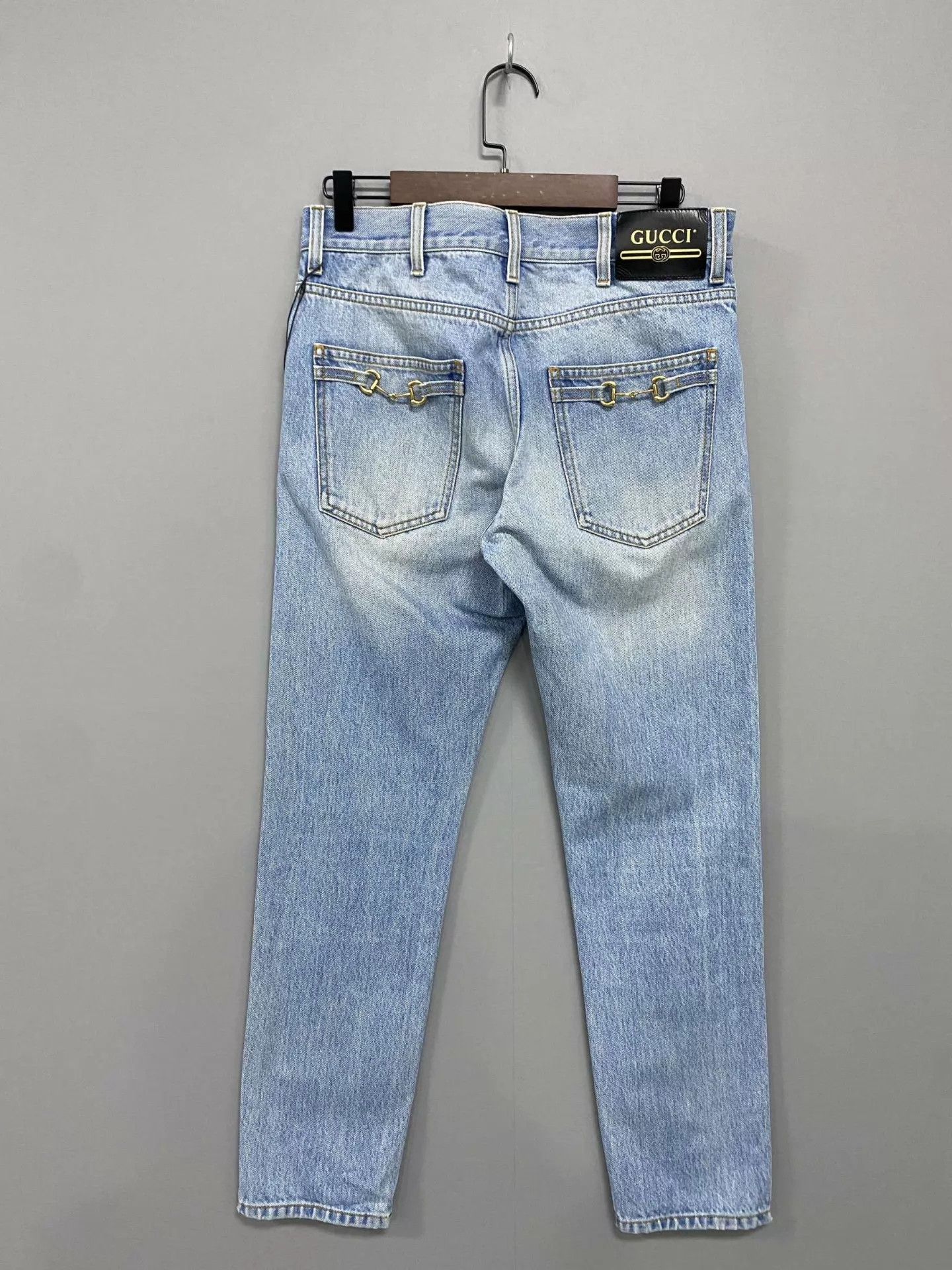 Gucci GUCCI Horsebit Double G Washed Jeans 30 Size US 30 / EU 46 - 3 Thumbnail