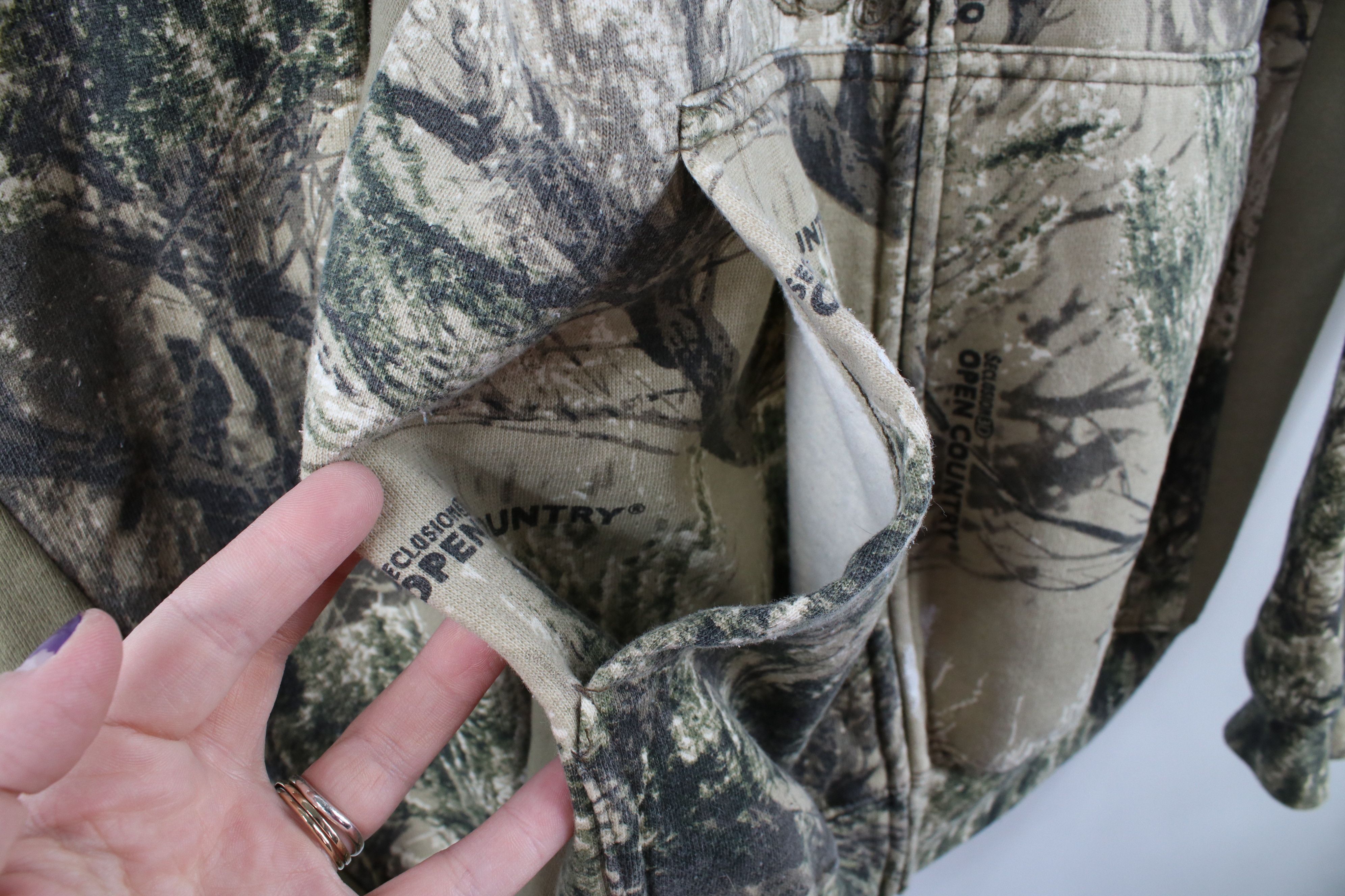Cabelas × Vintage Vintage Cabelas Spell Out Camouflage Full Zip Hoodie Size US M / EU 48-50 / 2 - 7 Thumbnail