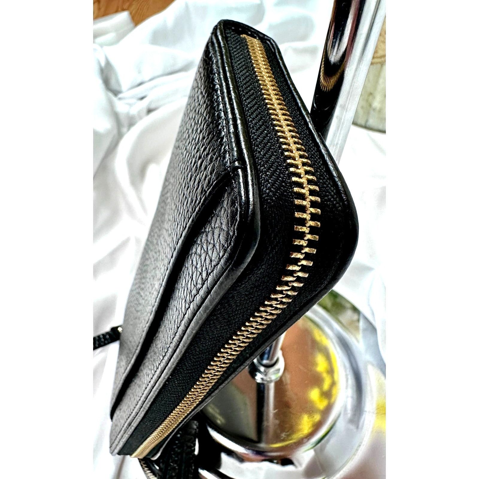 Kate Spade Kate Spade Chester St Pebble Leather Zip Around Wallet Black Size ONE SIZE - 8 Thumbnail