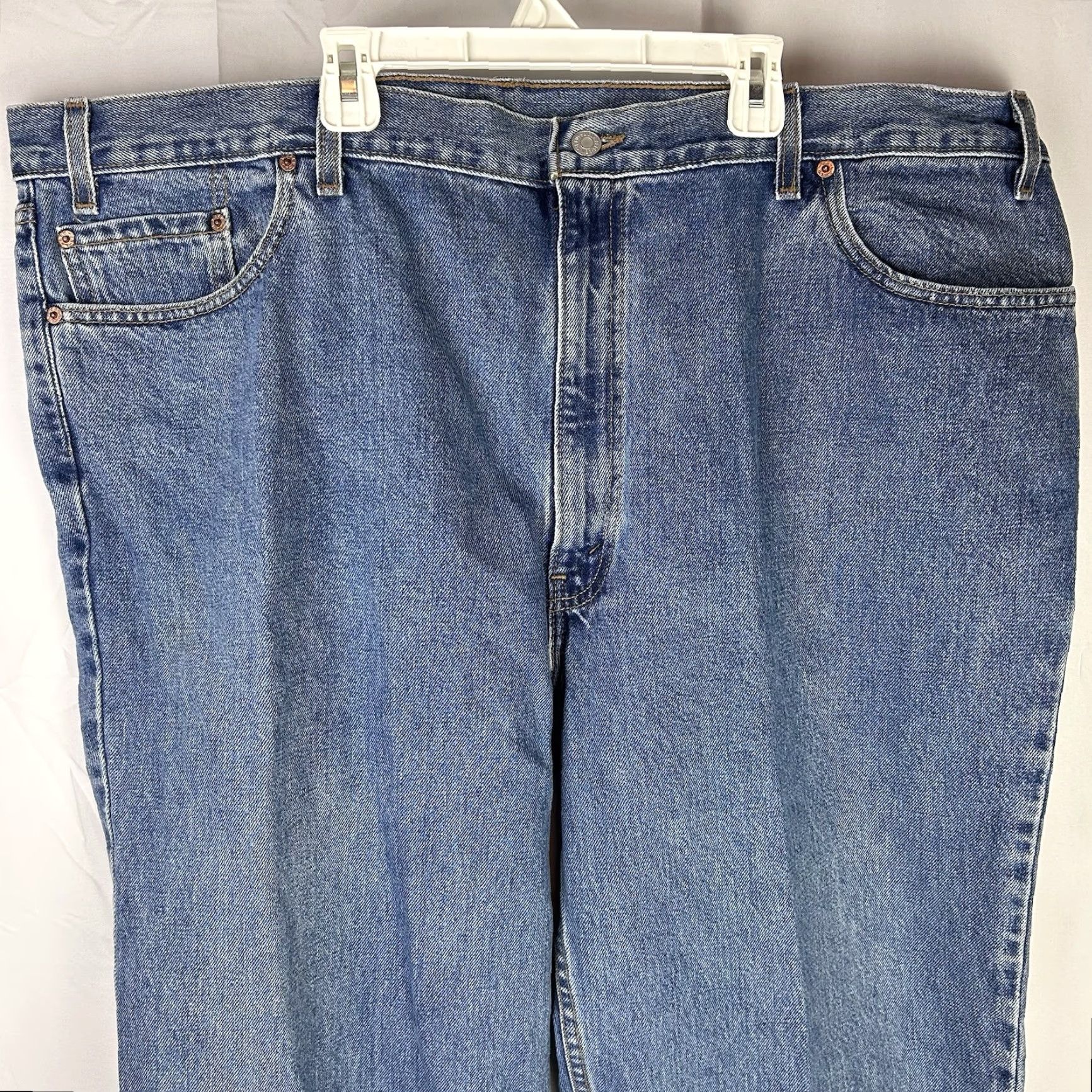 Levi's Levi's 550 Jeans Relaxed Regular USA 48x32 Cotton Blue Zipper Men INSEAM 32 Made in USA Size US 32 / EU 48 - 2 Thumbnail
