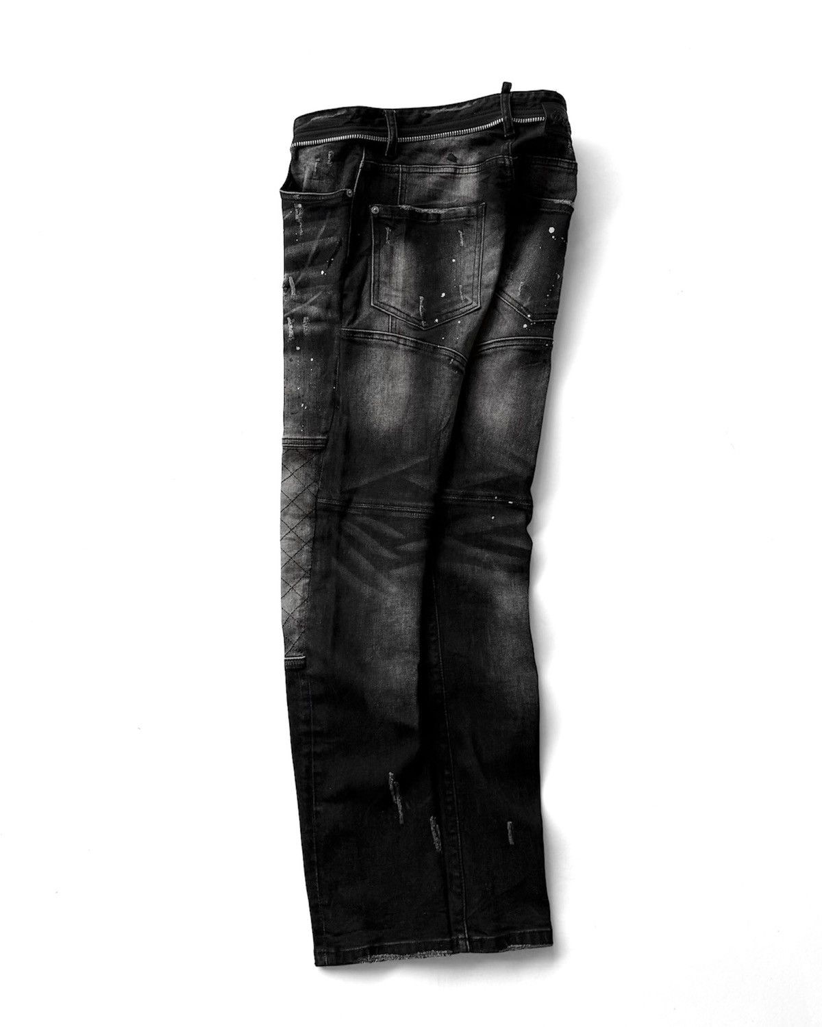 Dsquared2 DSQUARED2 TIDY BIKER ZIP STRETCH JEANS Size US 30 / EU 46 - 7 Thumbnail