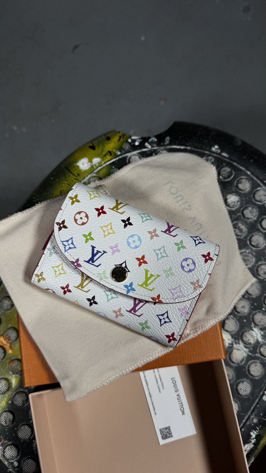 Louis Vuitton × Takashi Murakami Louis Vuitton x Takashi Murakami Rosalie Coin Purse Size ONE SIZE - 4 Thumbnail