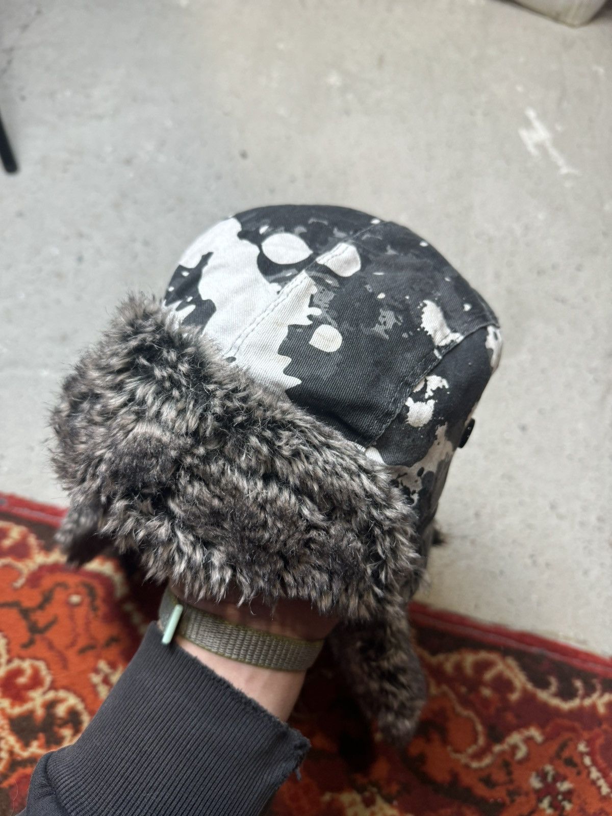 Hysteric Glamour × Vintage Vintage Y2K No Fear Opium Camo Fur Japanese Ushanka Hat Size ONE SIZE - 5 Thumbnail
