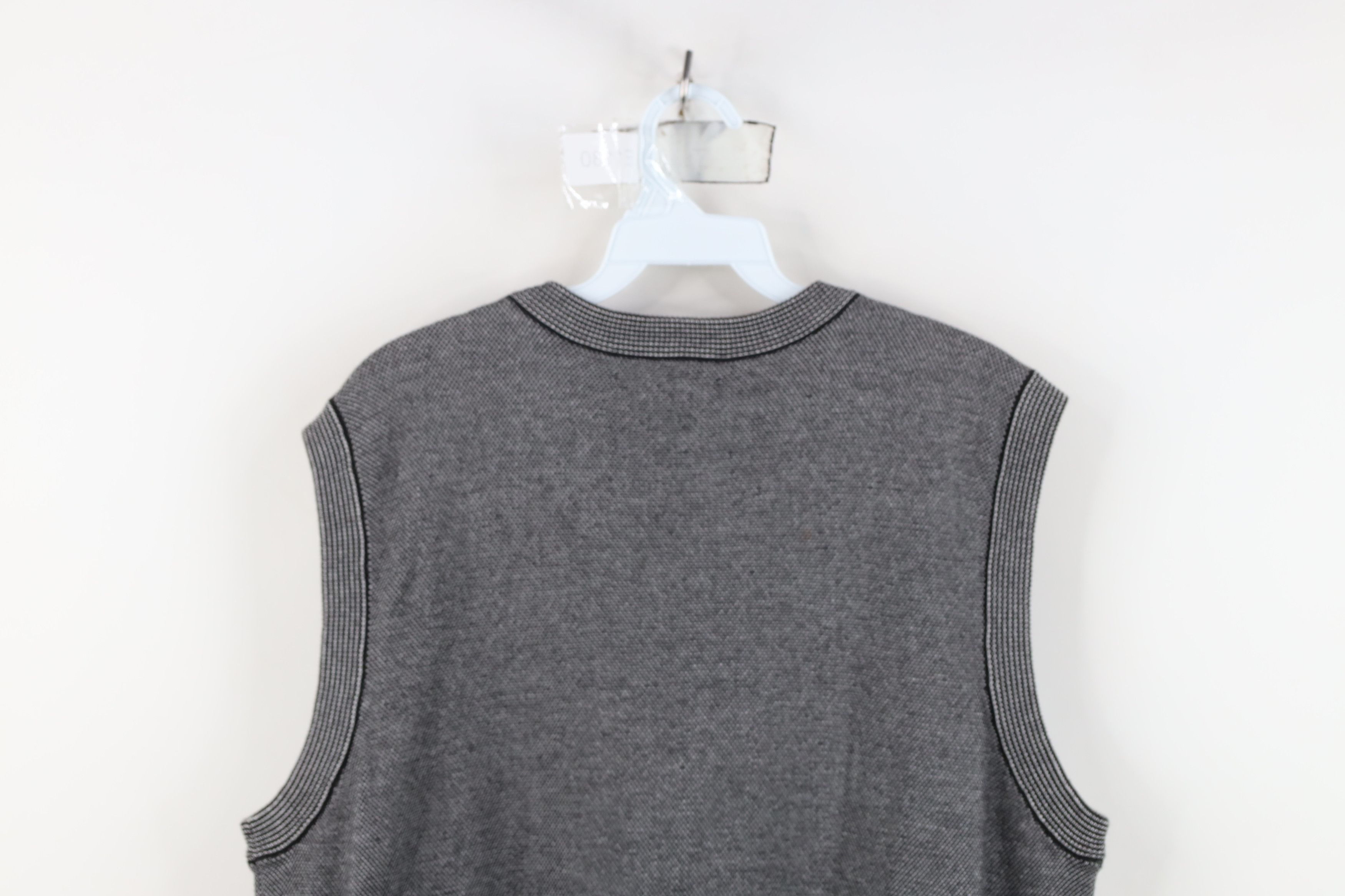 Vintage Vintage 90s Streetwear Thermal Knit V-Neck Sweater Vest Size US M / EU 48-50 / 2 - 8 Thumbnail