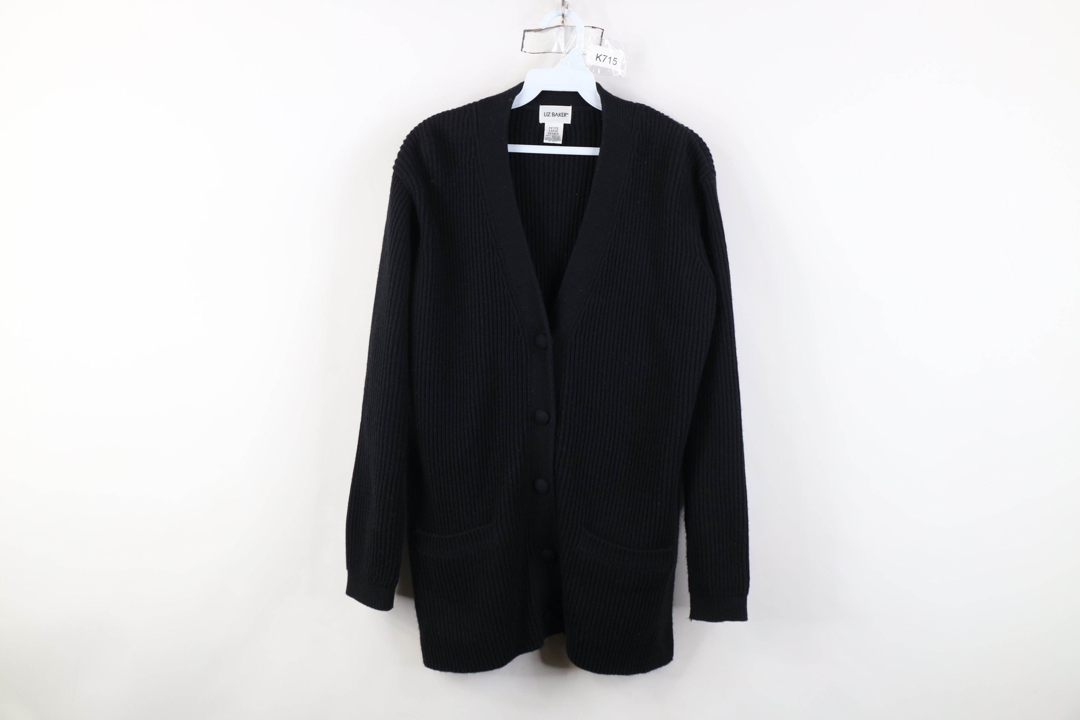 Vintage Vintage 90s Streetwear Chunky Ribbed Knit Cardigan Sweater Size L / US 10 / IT 46 - 1 Thumbnail