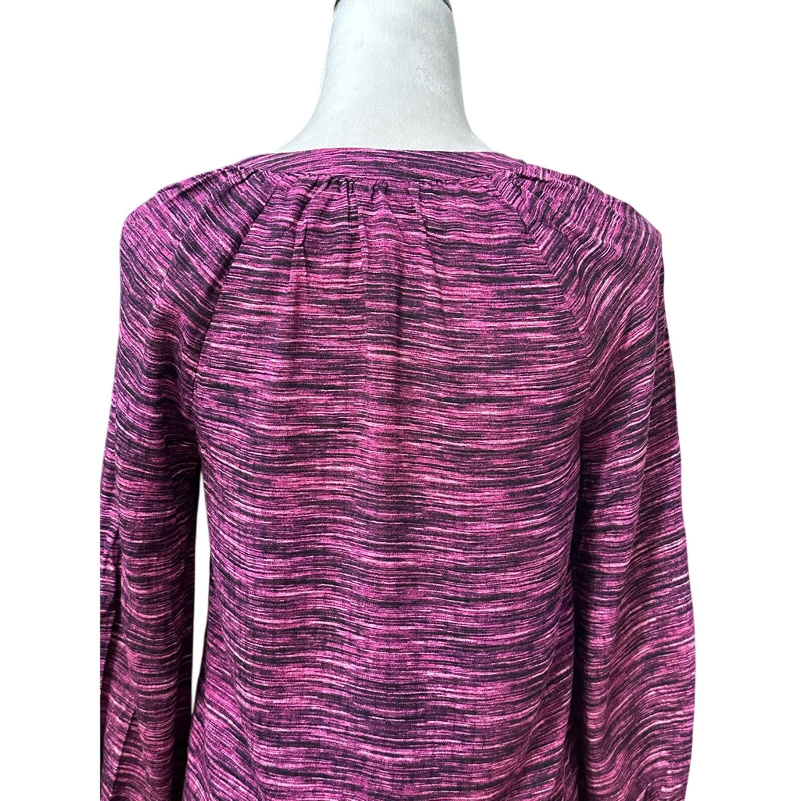 Other Melrose & Market Blouse Striped Long Sleeve Purple Womens XS Size XS / US 0-2 / IT 36-38 - 5 Thumbnail