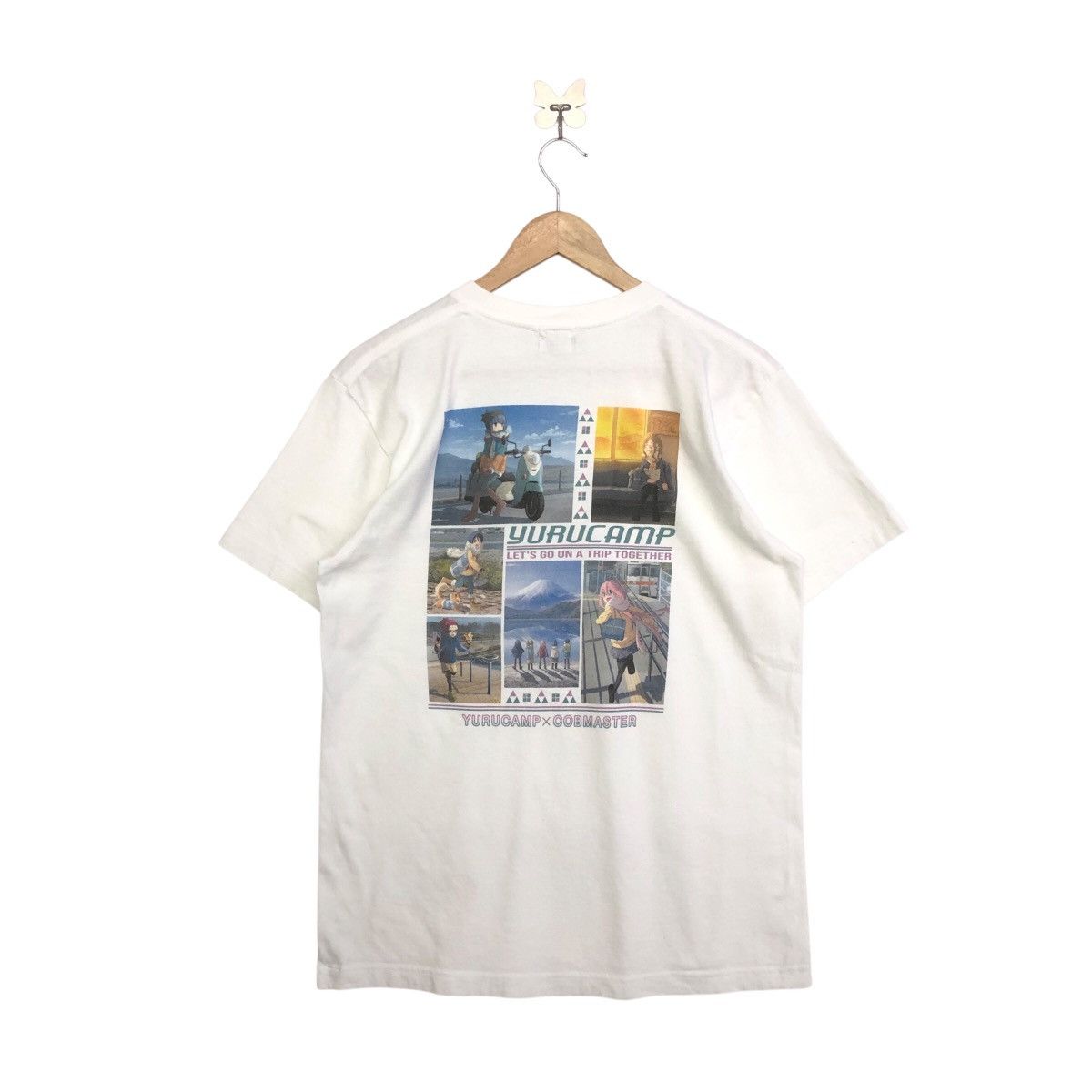 Anime Cobmaster X Yuru Camp Anime Character Backhitt Tee Size US M / EU 48-50 / 2 - 1 Thumbnail