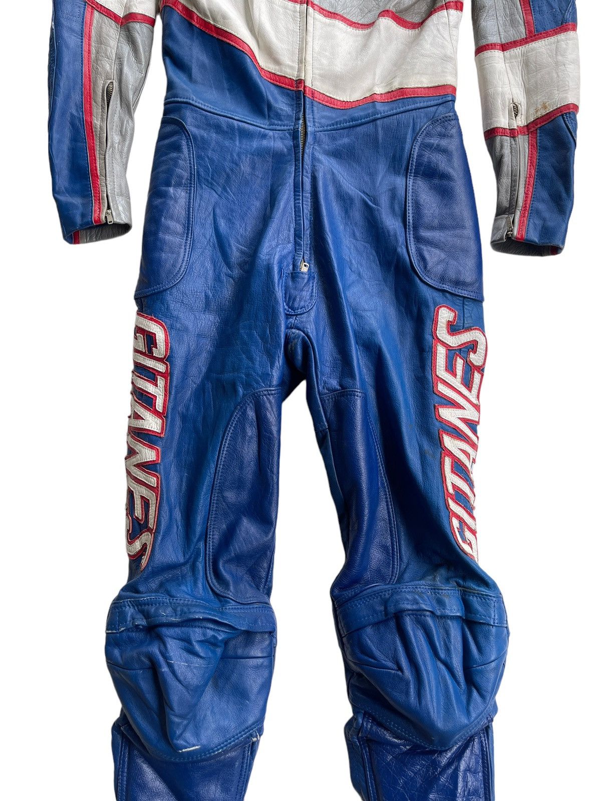 Japanese Brand Vintage 80s Kadoya Leather Racing Suit Size US 28 / EU 44 - 11 Thumbnail