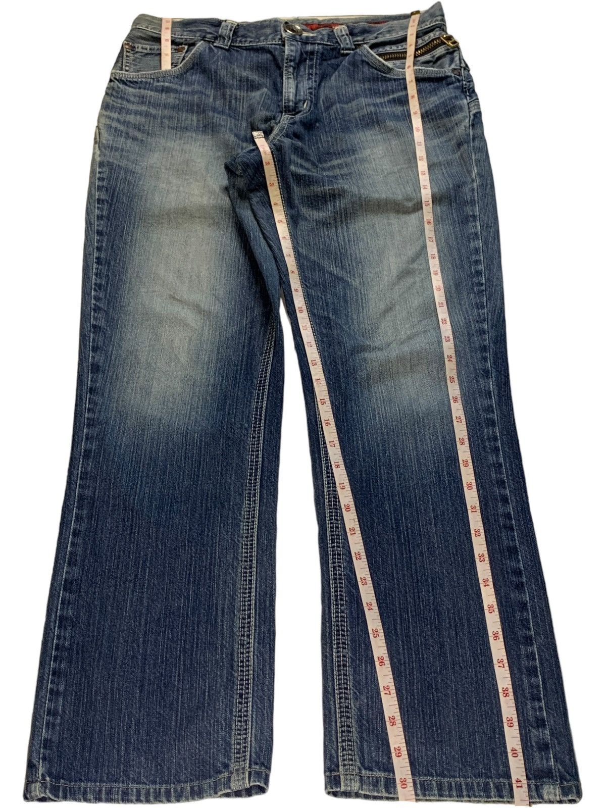 Edwin Exclusive Vintage Edwin Buckle Back Faded Wash Baggy Jeans Size US 34 / EU 50 - 12 Thumbnail