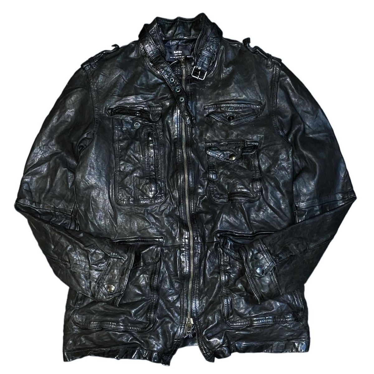 Le Grande Bleu (L.G.B.) FINAL DROP‼️Cathy Jane Cargo Leather Puffer Jacket Size US M / EU 48-50 / 2 - 6 Thumbnail