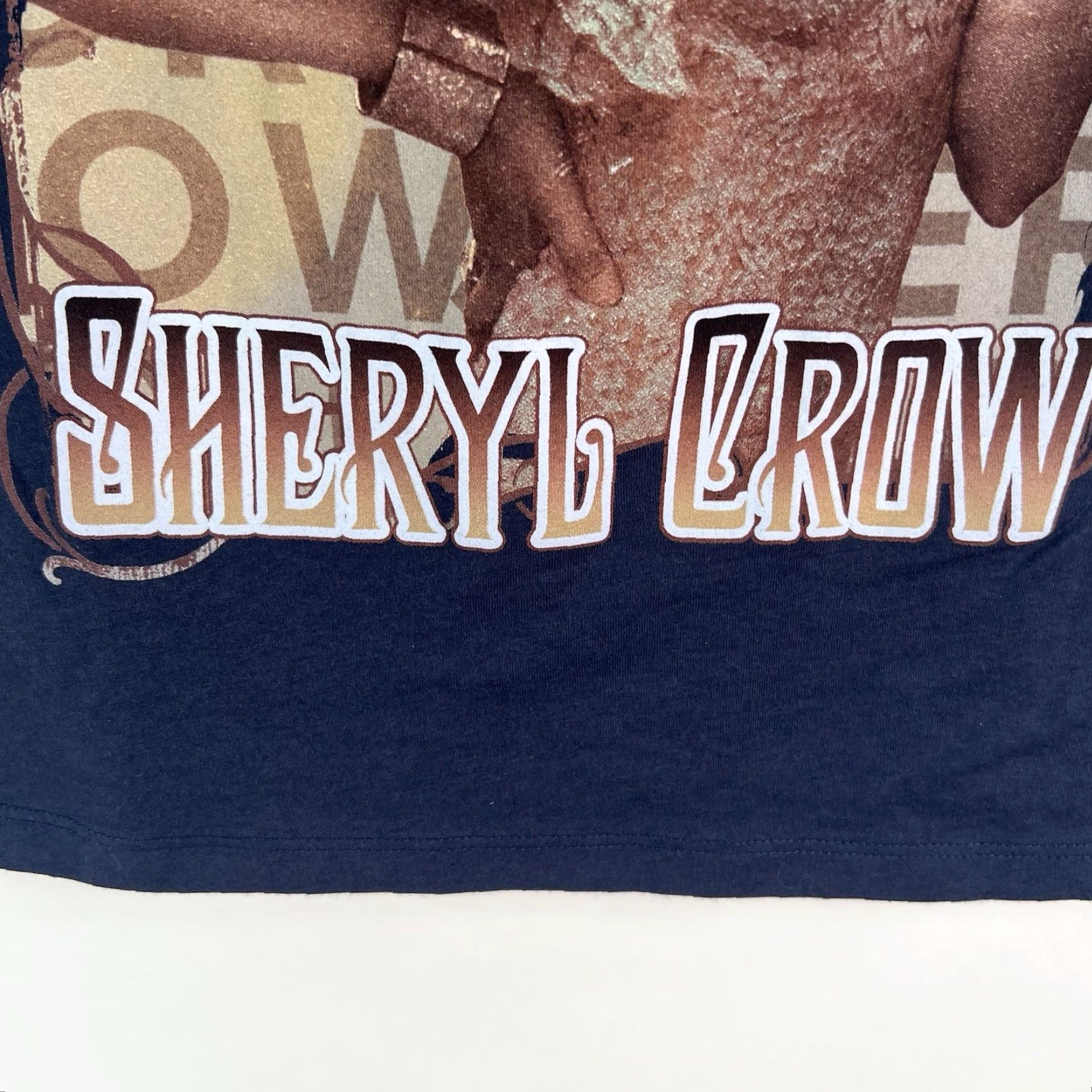 Vintage Sheryl Crow Concert Women’s Size Small Black Short Sleeve Bella Tag USA T-Shirt Size 28" / US 6 / IT 42 - 2 Thumbnail