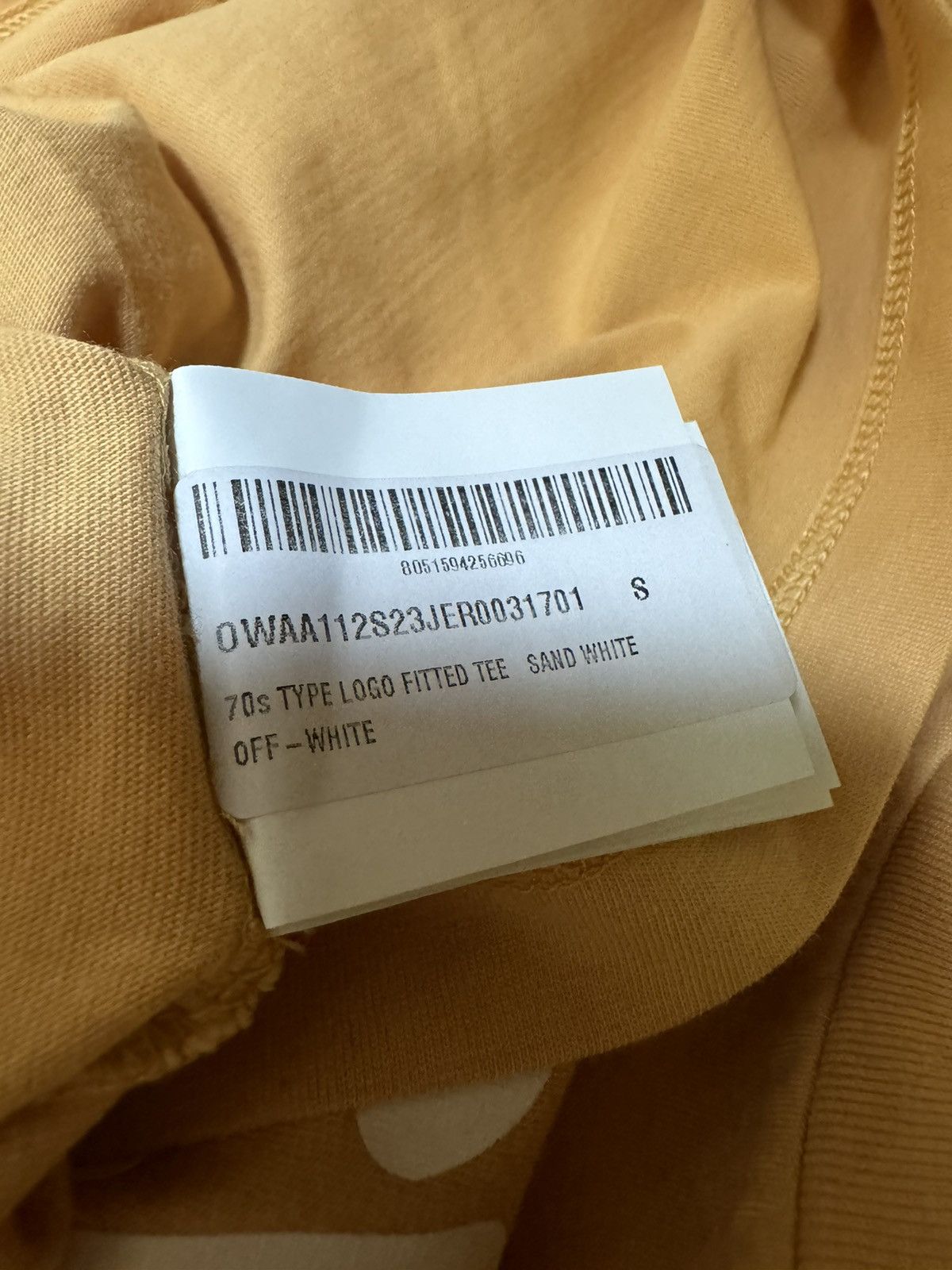 Off-White Off white 70s yellow tee Size US S / EU 44-46 / 1 - 3 Thumbnail