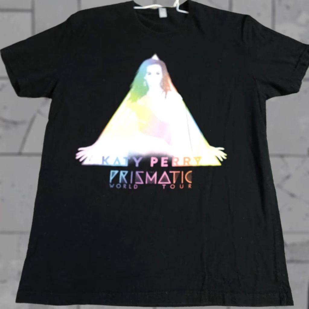 Doublet Katy Perry Shirt Medium Prismatic Tour Concert Double Sided T-Shirt Women M Black Crew Neck Short Sleeve Vintage: No Size M / US 6-8 / IT 42-44 - 1 Thumbnail