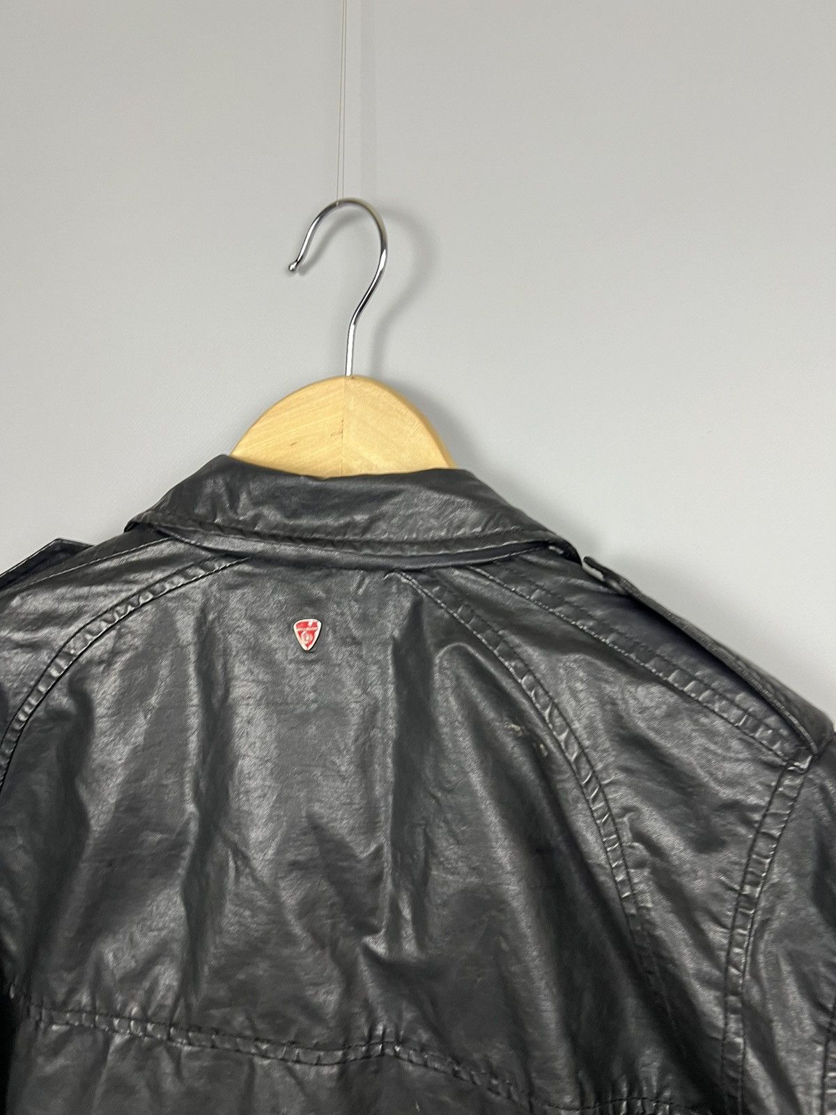 Strellson Strellson Swiss Cross mens motorcycle waxed cotton jacket Size US XL / EU 56 / 4 - 7 Thumbnail
