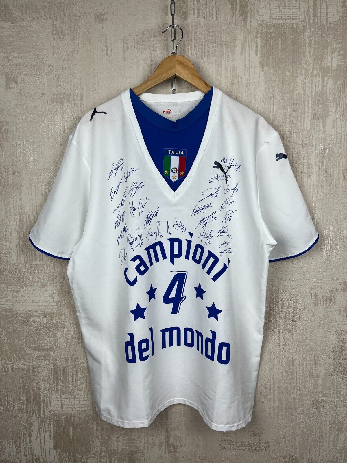 Puma Italy Special Campioni del Mondo 2006 Football Soccer Jersey Size US XL / EU 56 / 4 - 2 Thumbnail