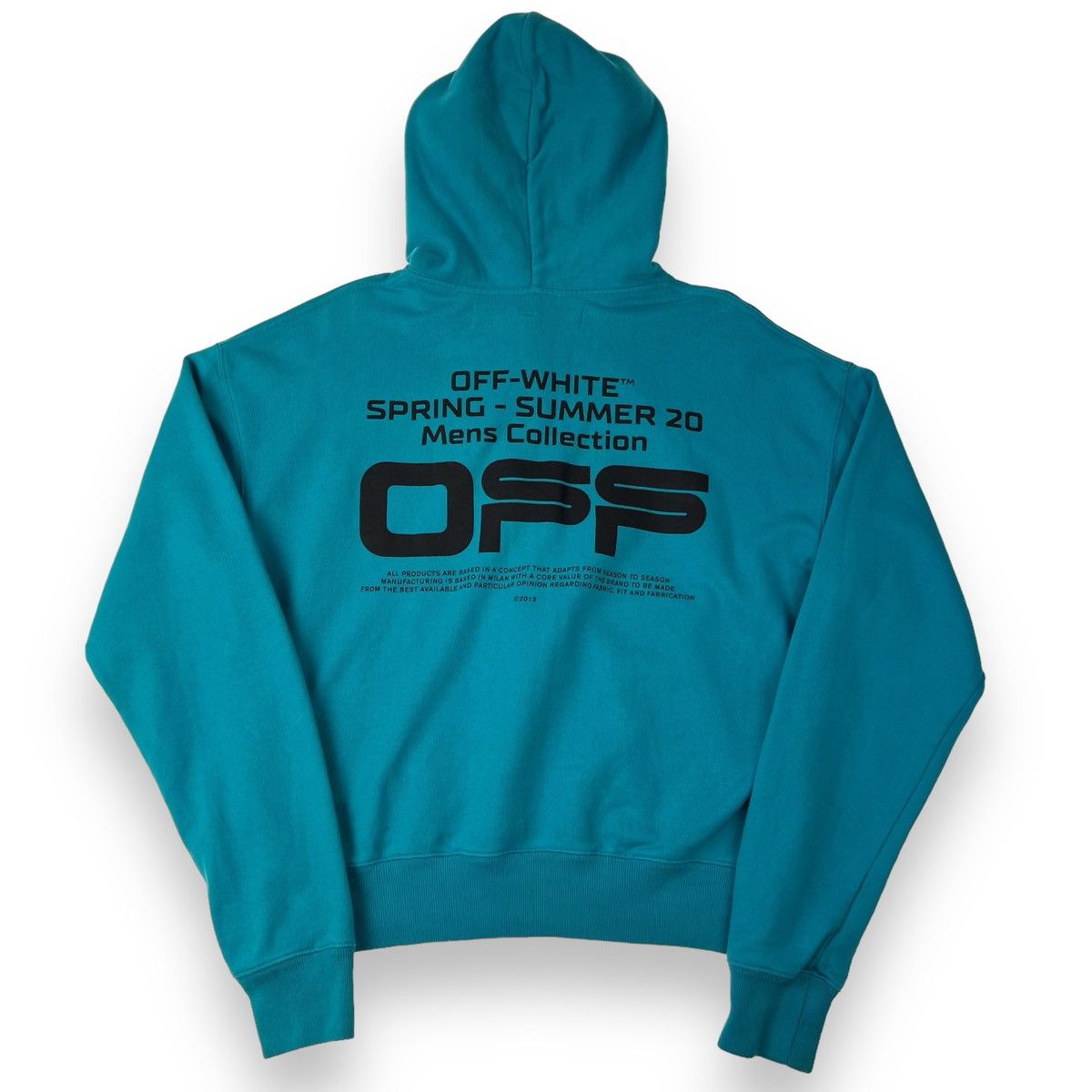 Off-White Off-White Spring Summer 20 Teal Hoodie Size US S / EU 44-46 / 1 - 3 Thumbnail