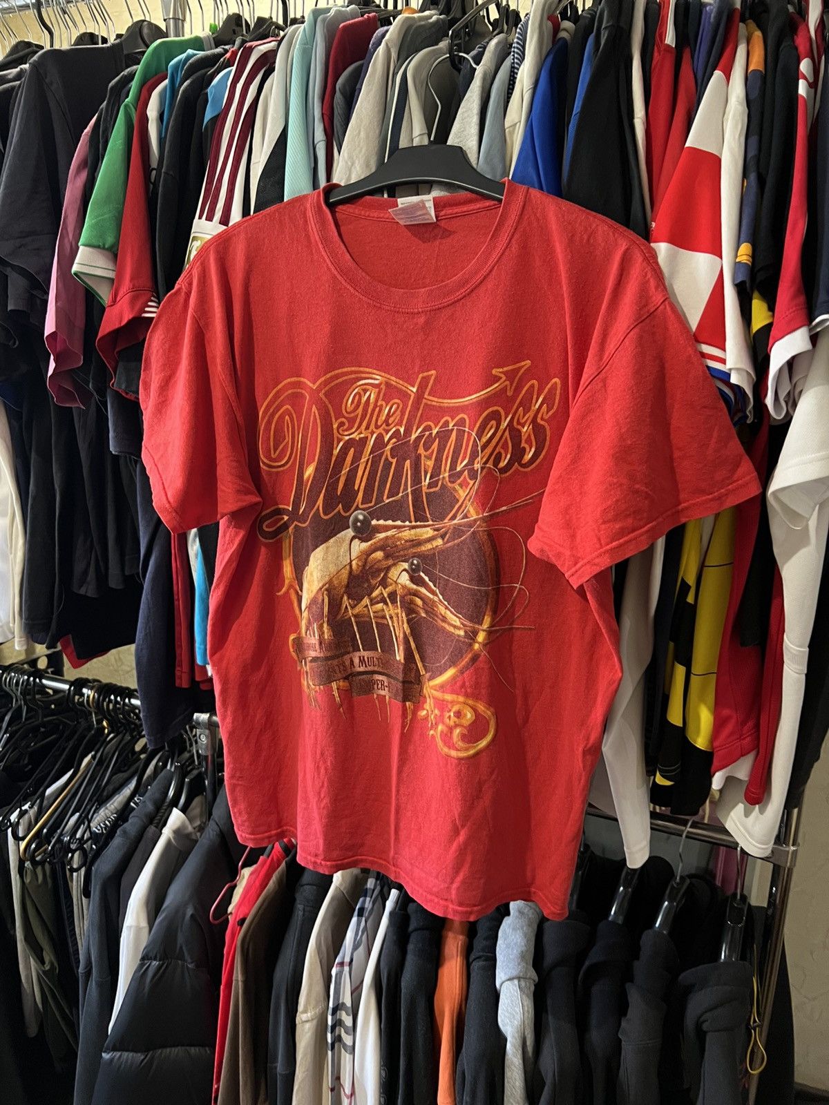Band Tees 2011 VINTAGE THE DARKNESS TOUR BAND ROCK T SHIRT SIZE L AOP Size US L / EU 52-54 / 3 - 1 Thumbnail
