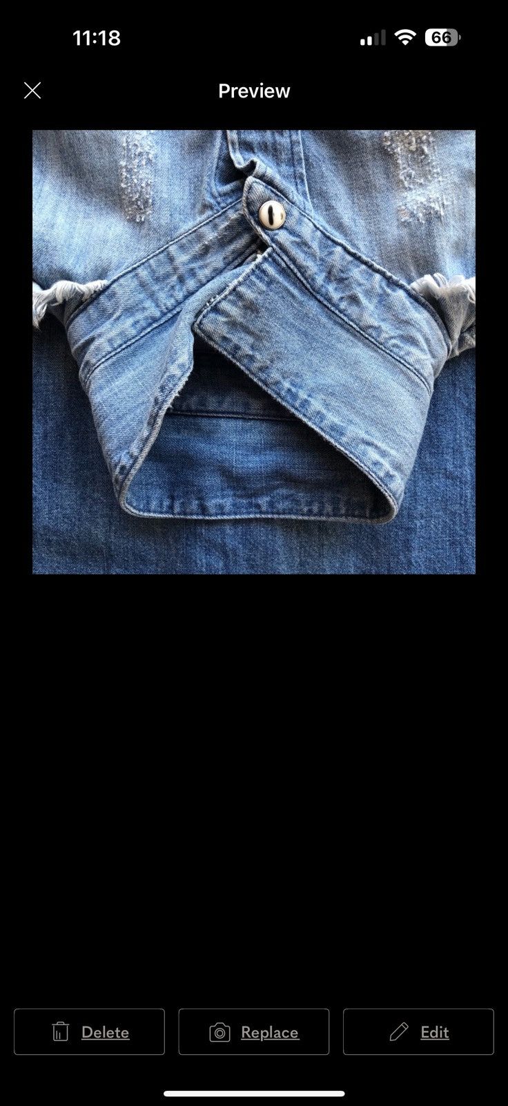 Iro IRO Experience Denim Button-Down Shirt Men’s Size 34 (US- S) Size US S / EU 44-46 / 1 - 6 Thumbnail