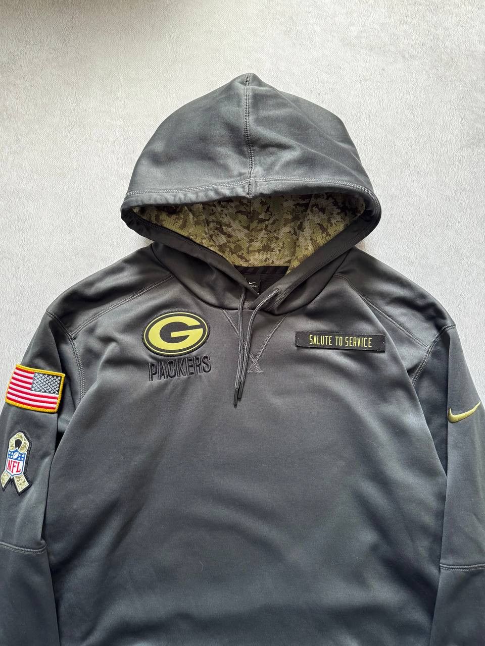 Nike Rare Nike Green Bay Packers NFL Hoodie Patched Sweatshirt Size US XXL / EU 58 / 5 - 8 Thumbnail