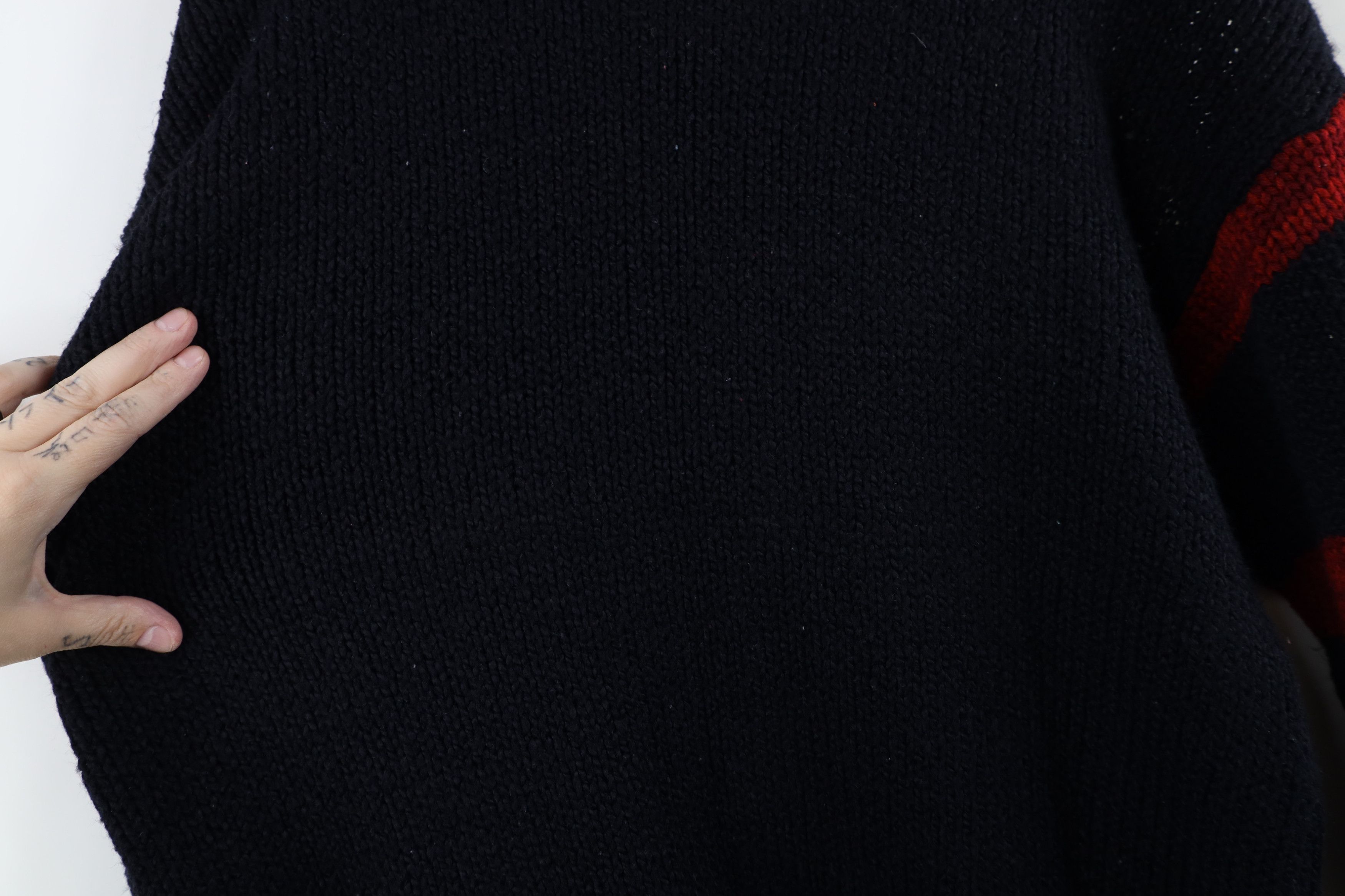 Vintage Vintage 90s Streetwear Geometric Chunky Knit Sweater USA Size L / US 10 / IT 46 - 11 Thumbnail