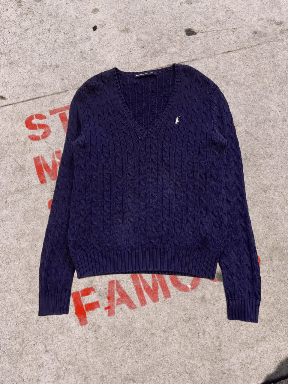Polo Ralph Lauren Polo Ralph Lauren Cable Knit Jumper Sweater Women’s Preppy Size XL / US 12-14 / IT 48-50 - 1 Thumbnail