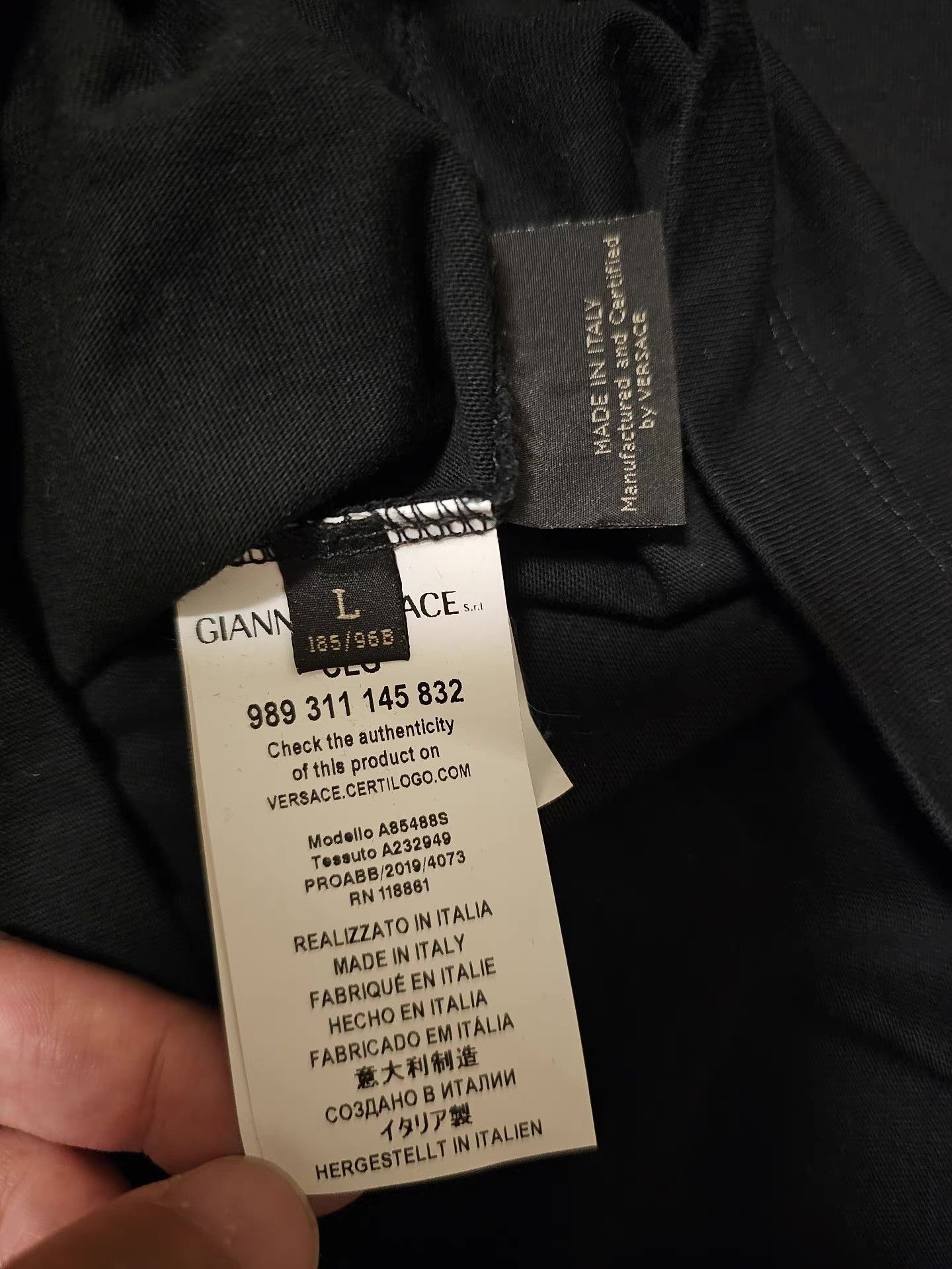 Versace Versace Short Sleeve T-Shirt Size US L / EU 52-54 / 3 - 5 Thumbnail