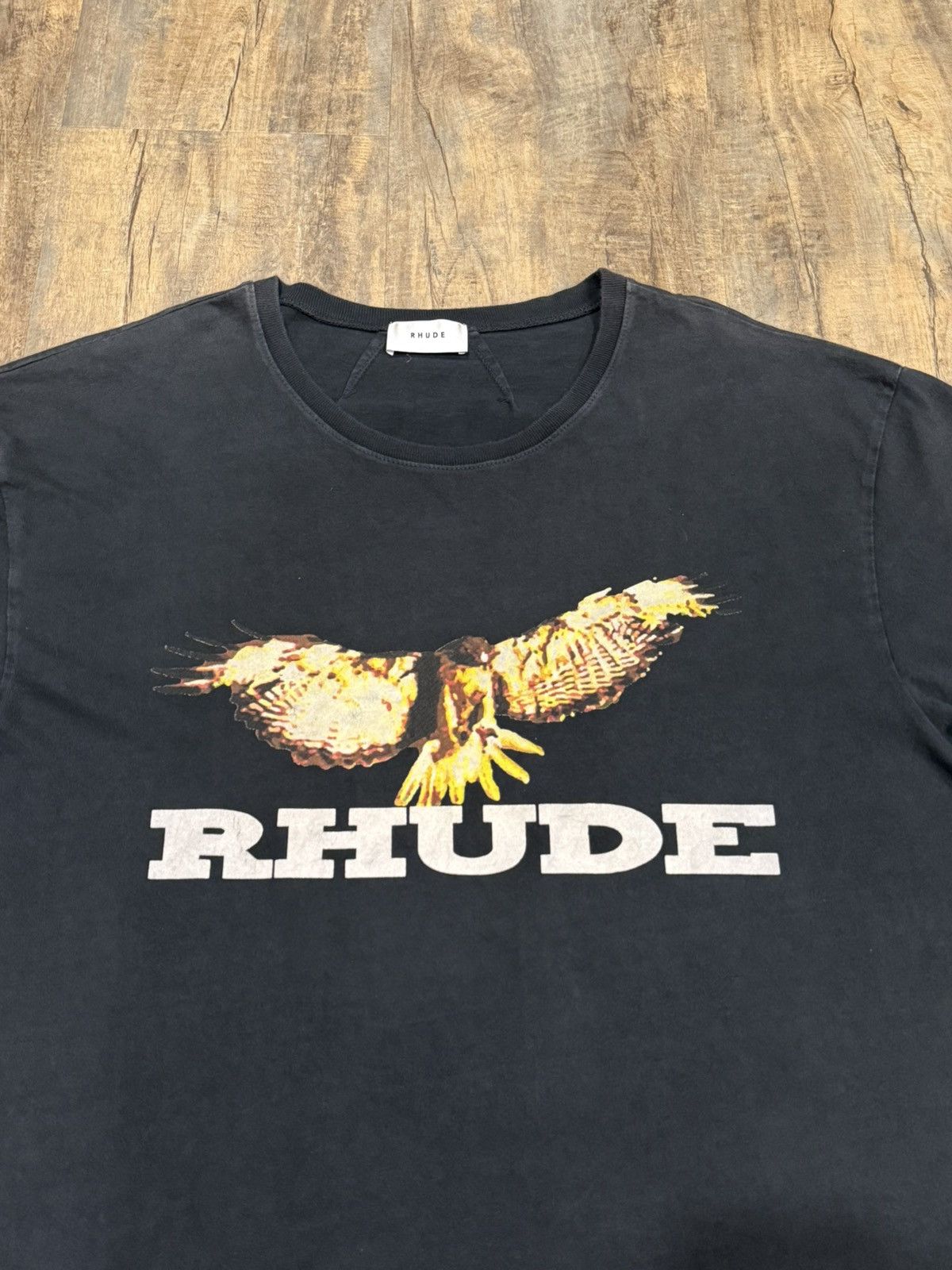 Rhude RARE Rhude Eagle Logo Black Tee RH Vintage Size US L / EU 52-54 / 3 - 2 Thumbnail