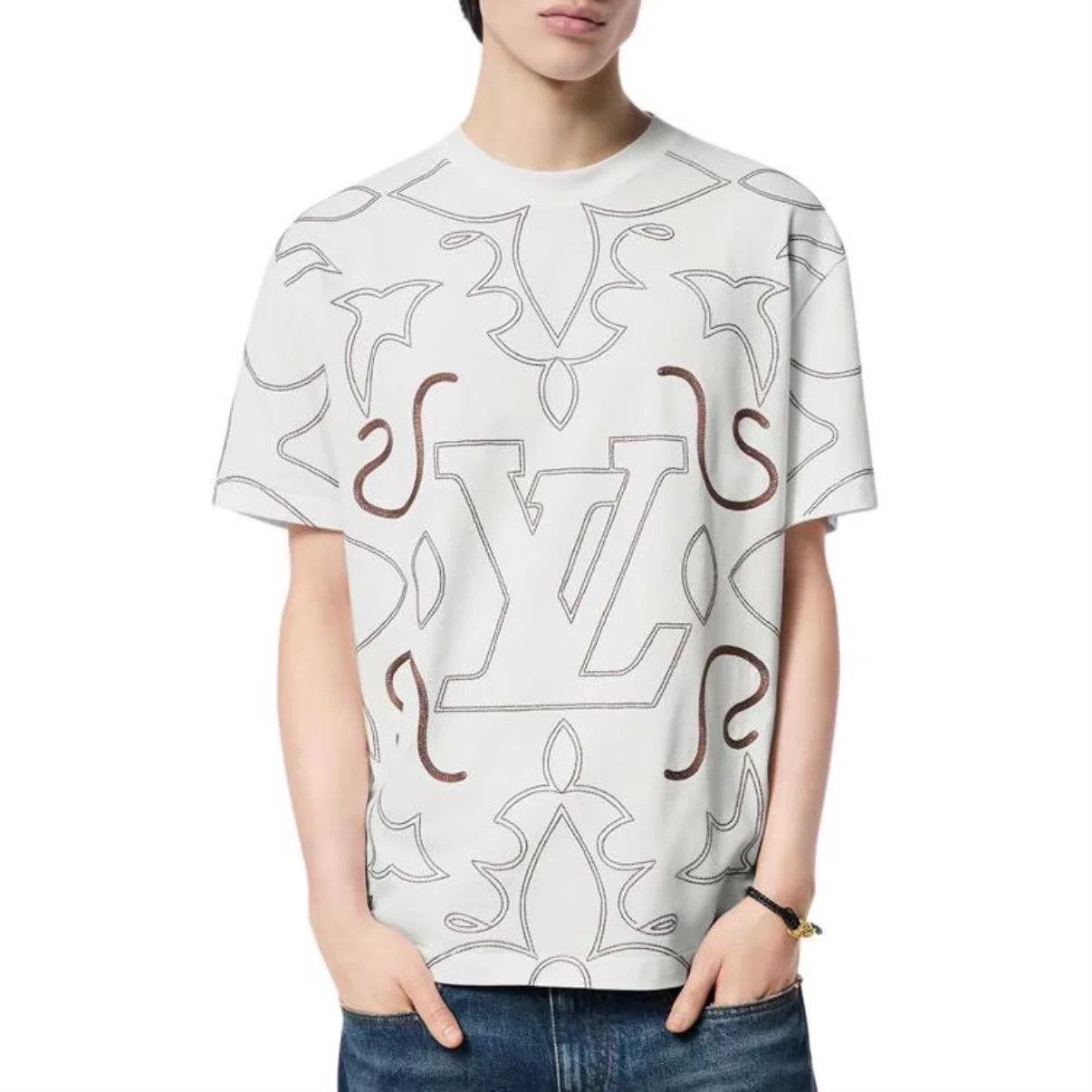 Louis Vuitton LV 25 New White XXL 99 New Short Sleeve T-shirt Size US XXL / EU 58 / 5 - 6 Thumbnail