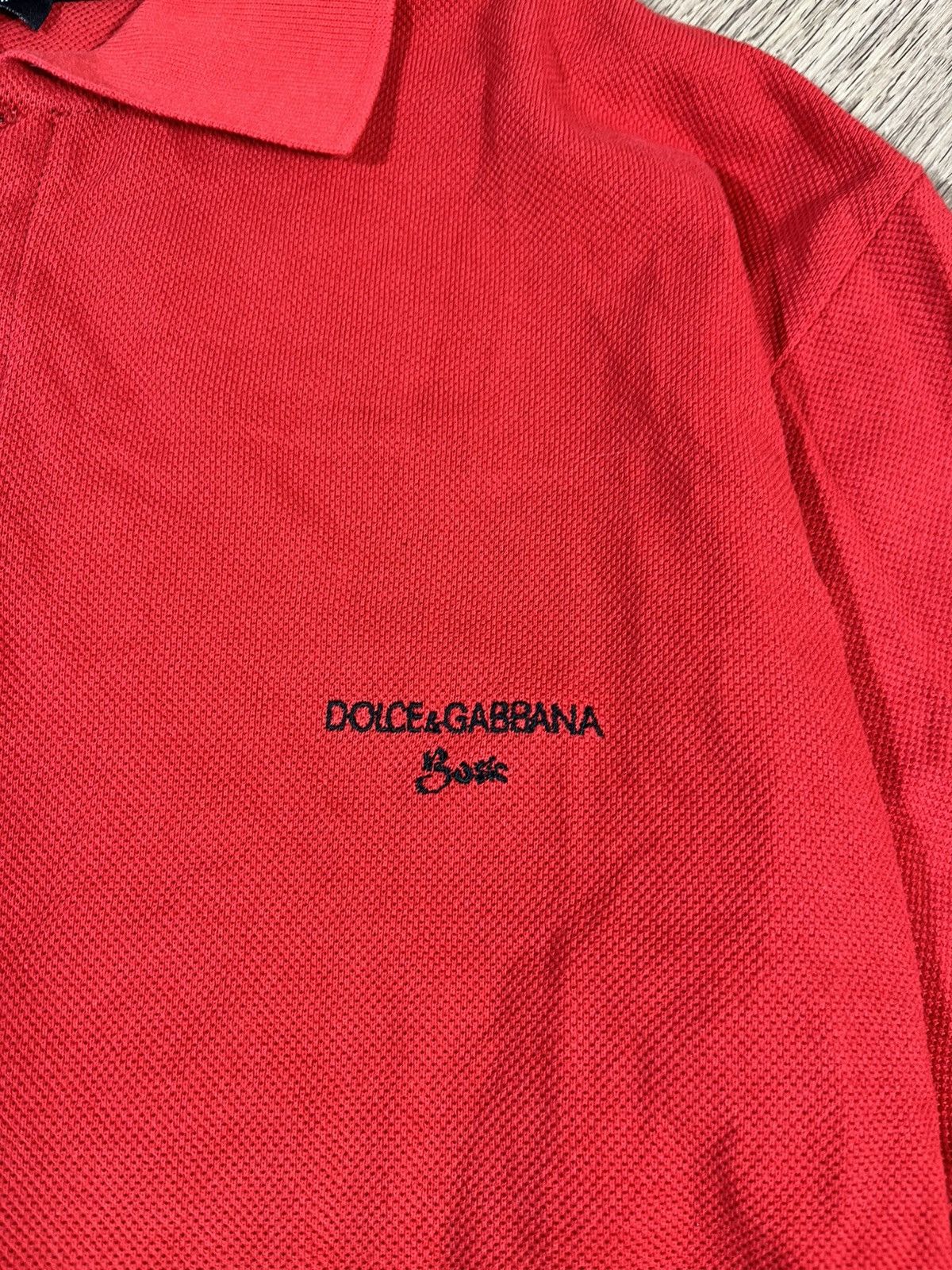 Dolce & Gabbana Dolce & Gabbana Red Polo Long Sleeve Size US L / EU 52-54 / 3 - 5 Thumbnail