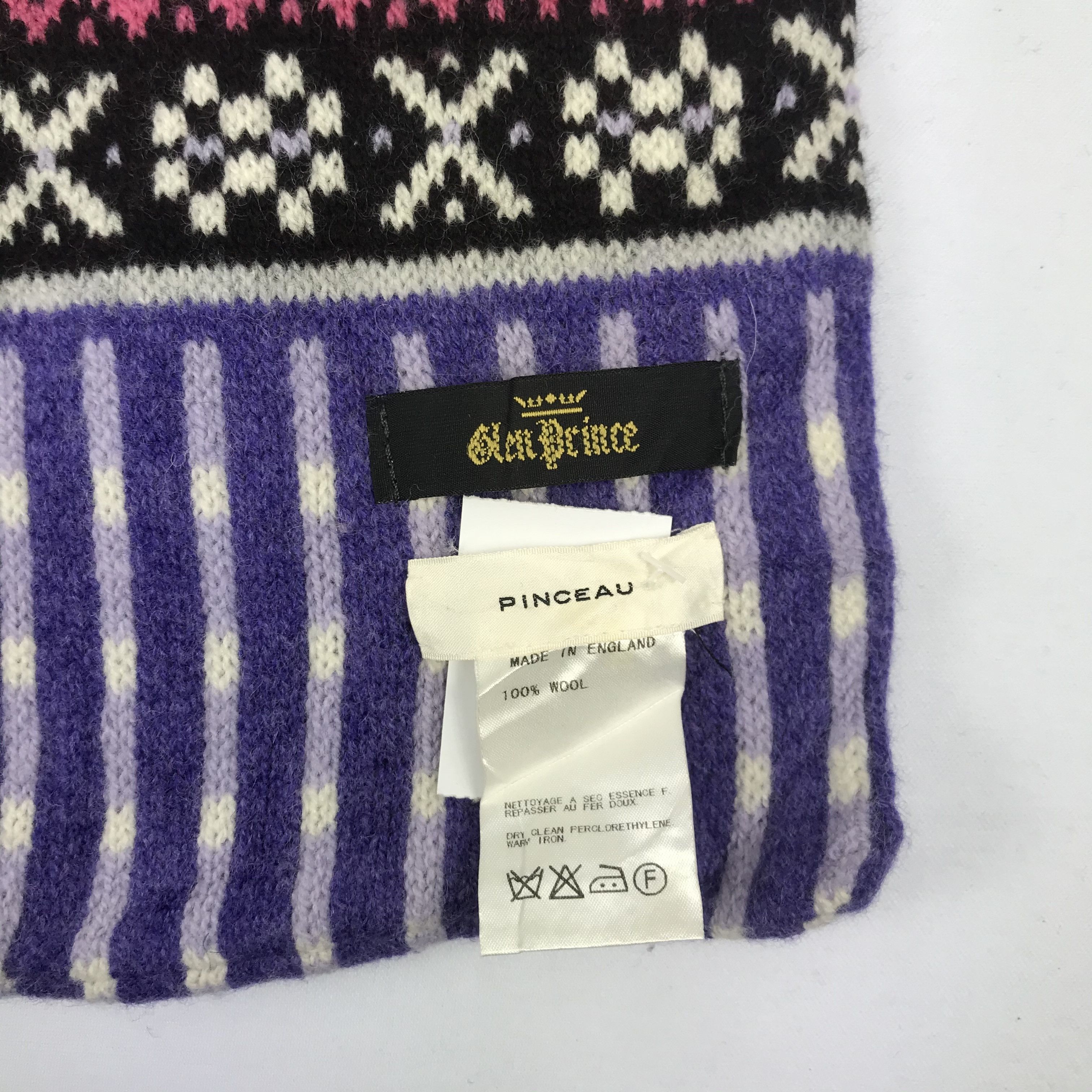 Vintage Vintage Glen Prince Scarf Muffler Wool Cashmere Scarves Size ONE SIZE - 4 Thumbnail