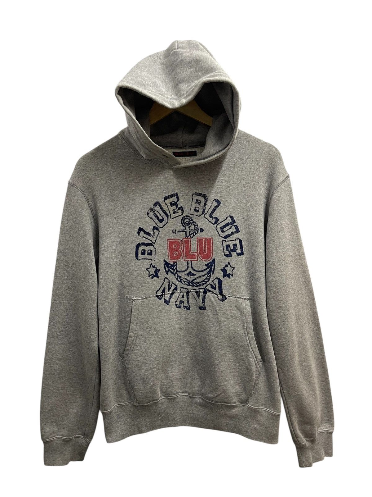 Blue Blue Japan Vintage BLUE BLUE JAPAN Hoodie Sweatshirt Size US M / EU 48-50 / 2 - 1 Thumbnail