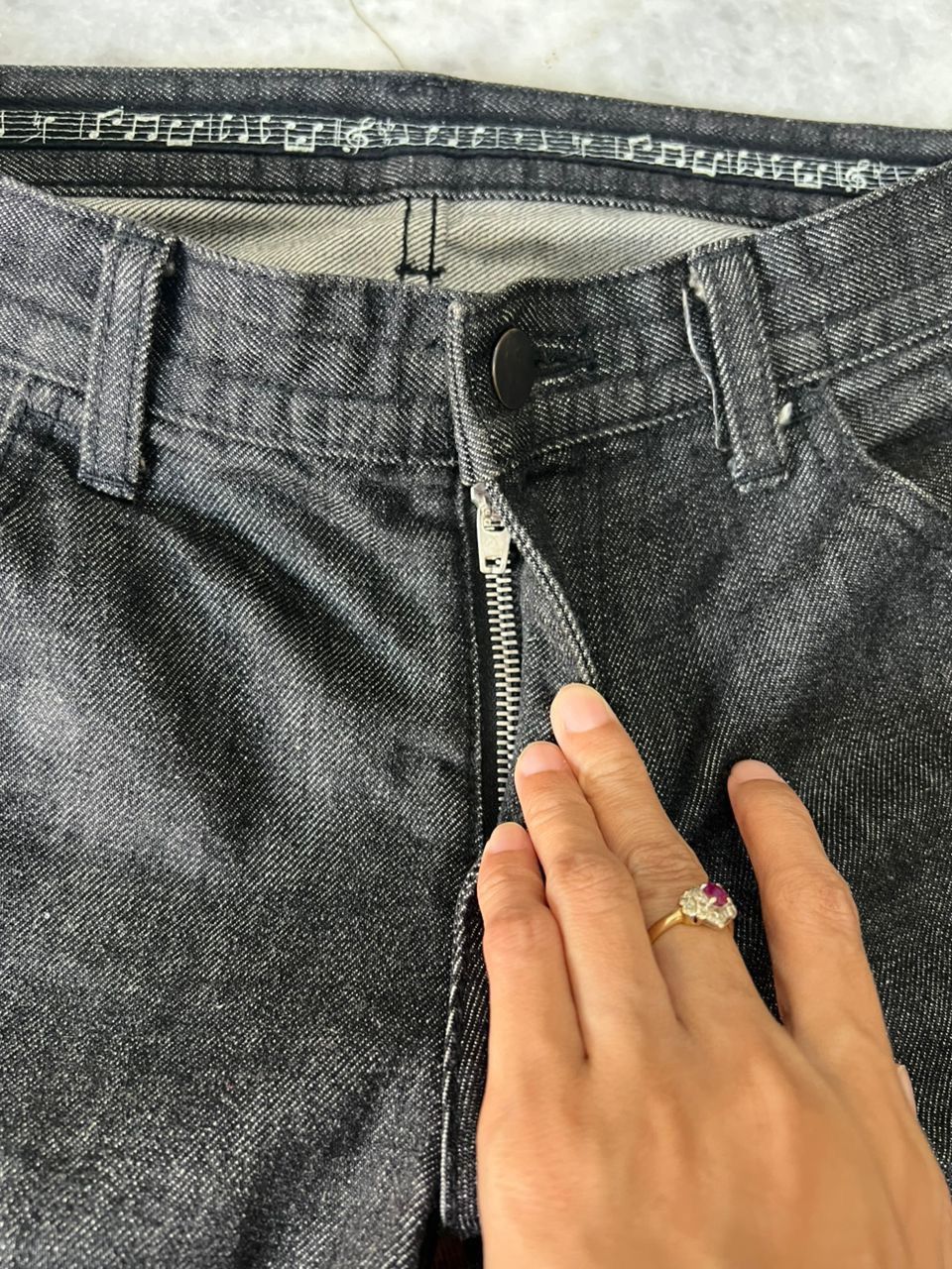 Number (N)ine Number (nine) Takahiro Miyashita’s Black Denim Size US 31 - 7 Thumbnail