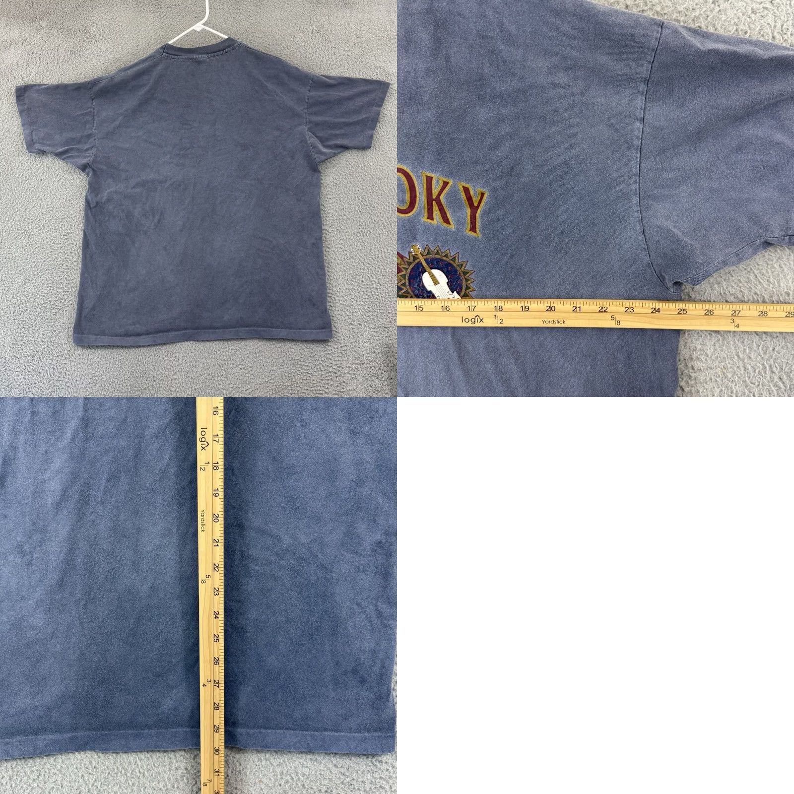 Anvil VINTAGE Great Smoky Mountain Shirt Men’s XL Blue Short Sleeve 90s Nature Outdoor Anvil Logo T-Shirt Mens XL Blue 90s Vintage Shirt Size US XL / EU 56 / 4 - 8 Thumbnail