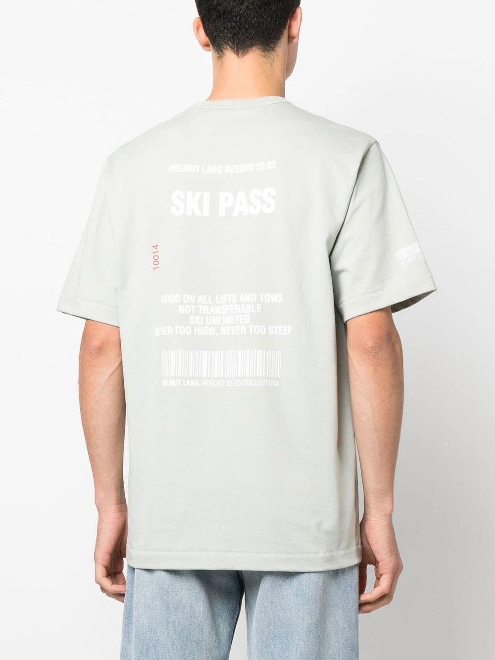 Helmut Lang Pastel Green Ski Logo T-Shirt Size US XL / EU 56 / 4 - 5 Thumbnail